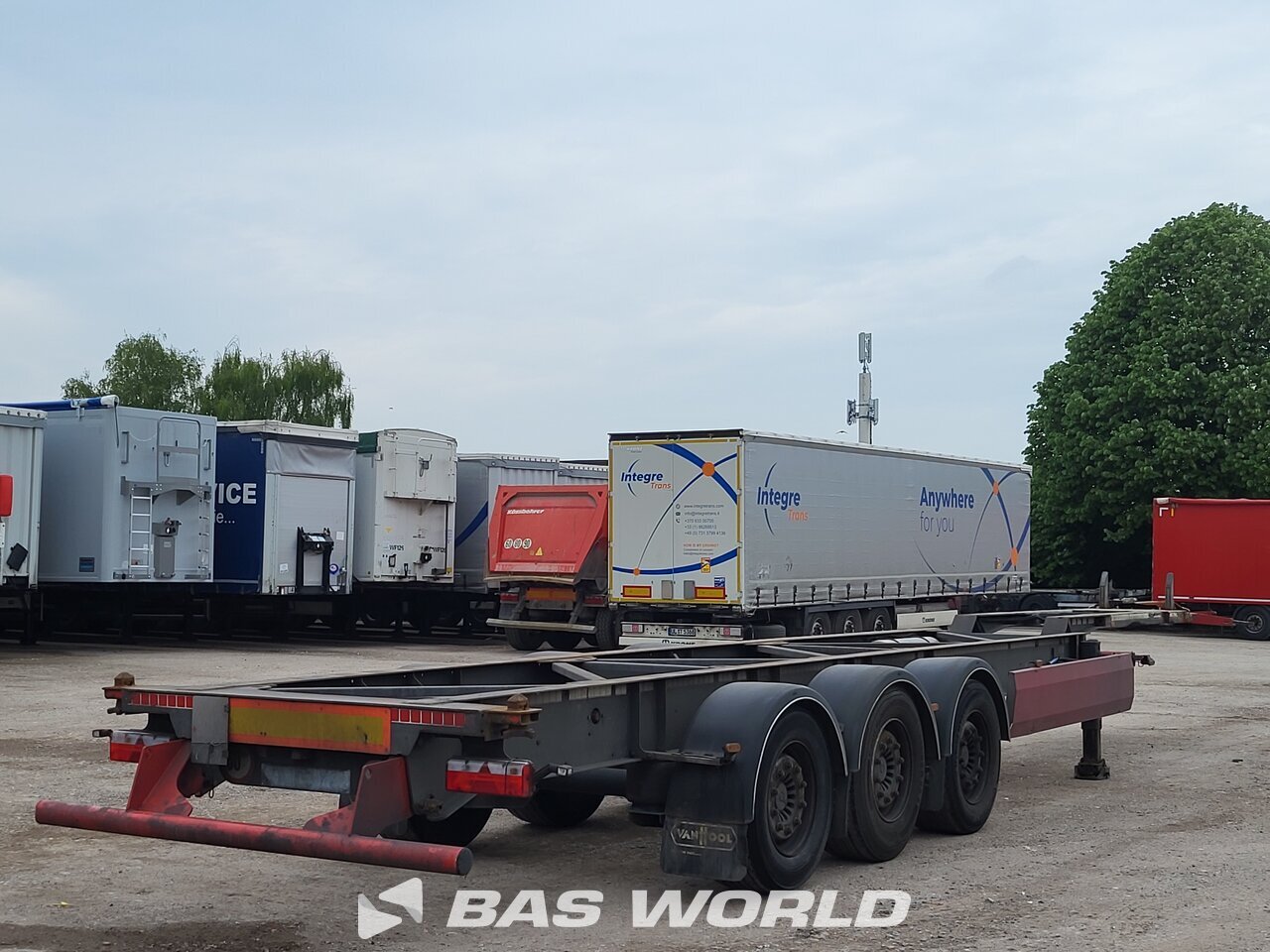 Other : Van Hool Semi-remorque châssis porte-conteneurs