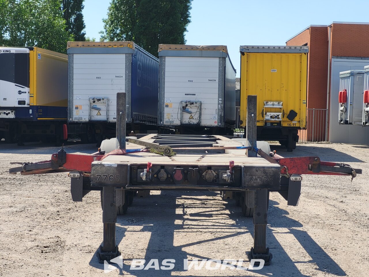 Other : Van Hool Semi-remorque châssis porte-conteneurs
