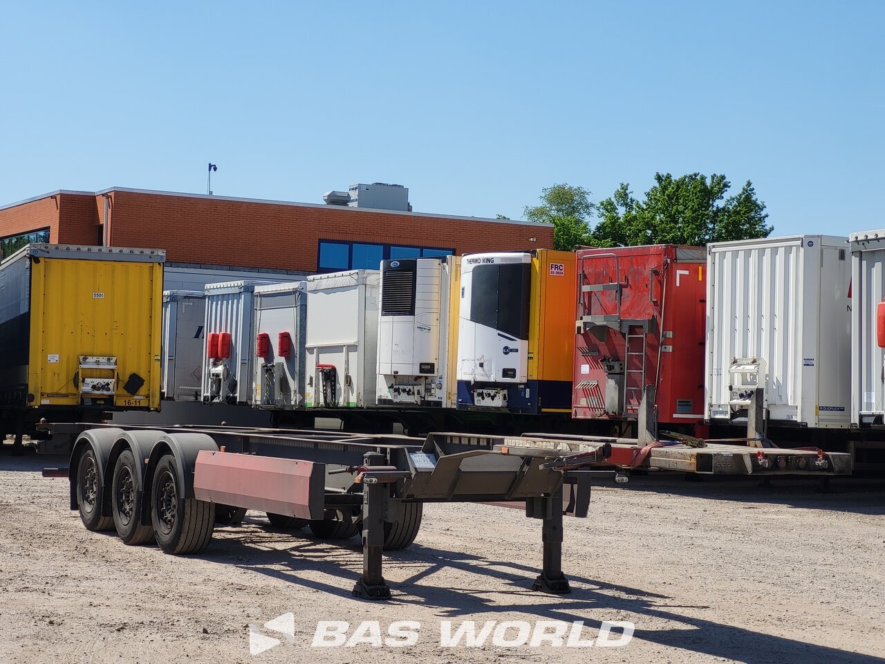 Other : Van Hool Semi-remorque châssis porte-conteneurs