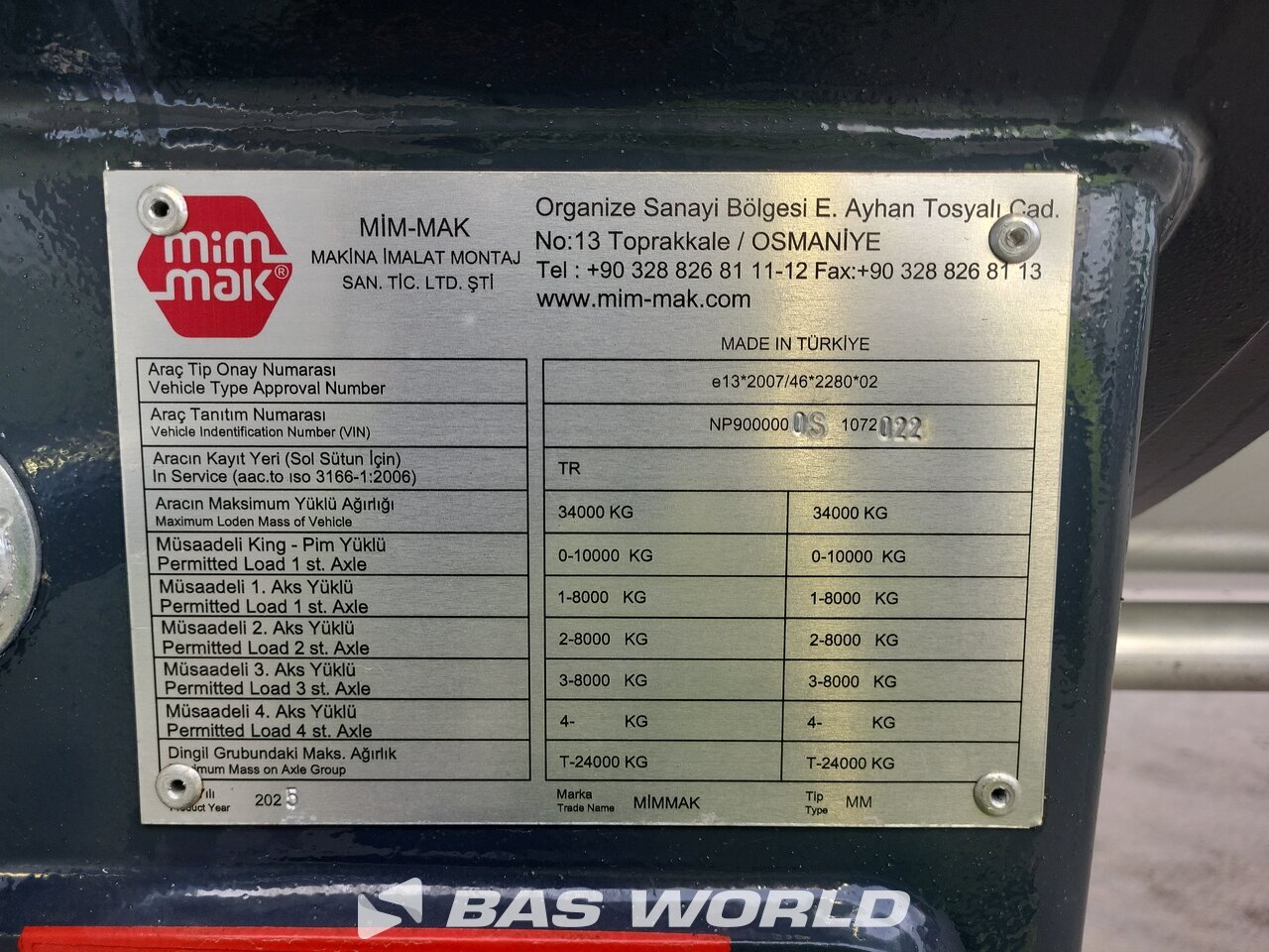 Other : MIM-MAK LPG TRANSPORT TANK Semiremorcă cisterna