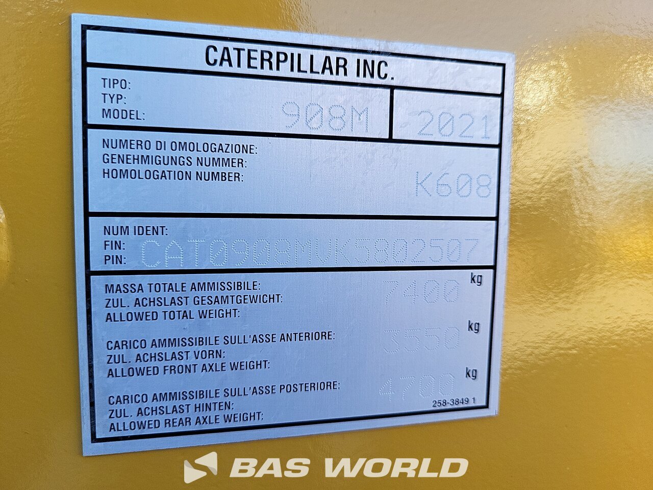 Other : Caterpillar 908 M Chargeuse sur pneus