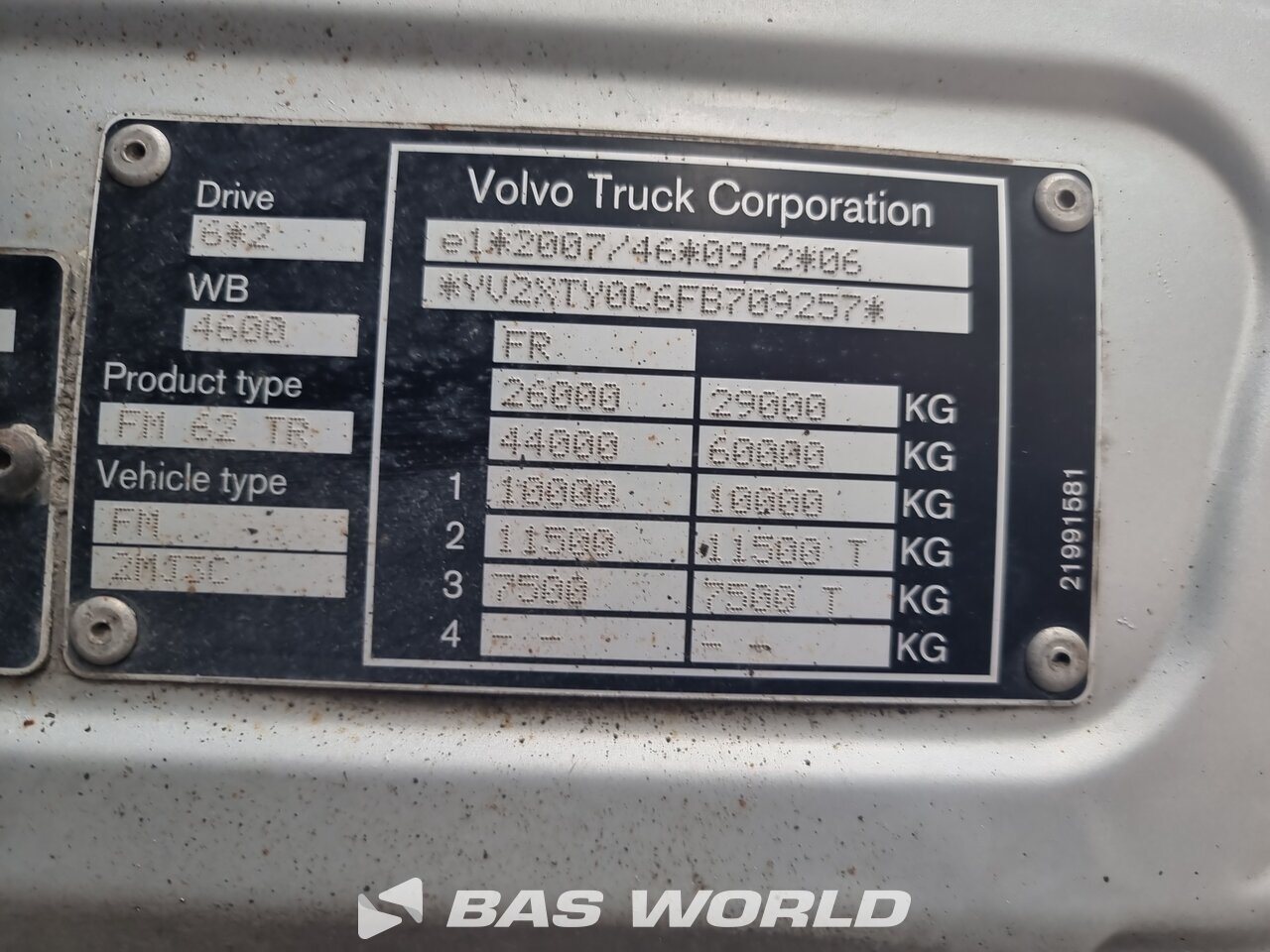 Other : Volvo FM 460 6X2 Fores-Bennes Camion plateaux