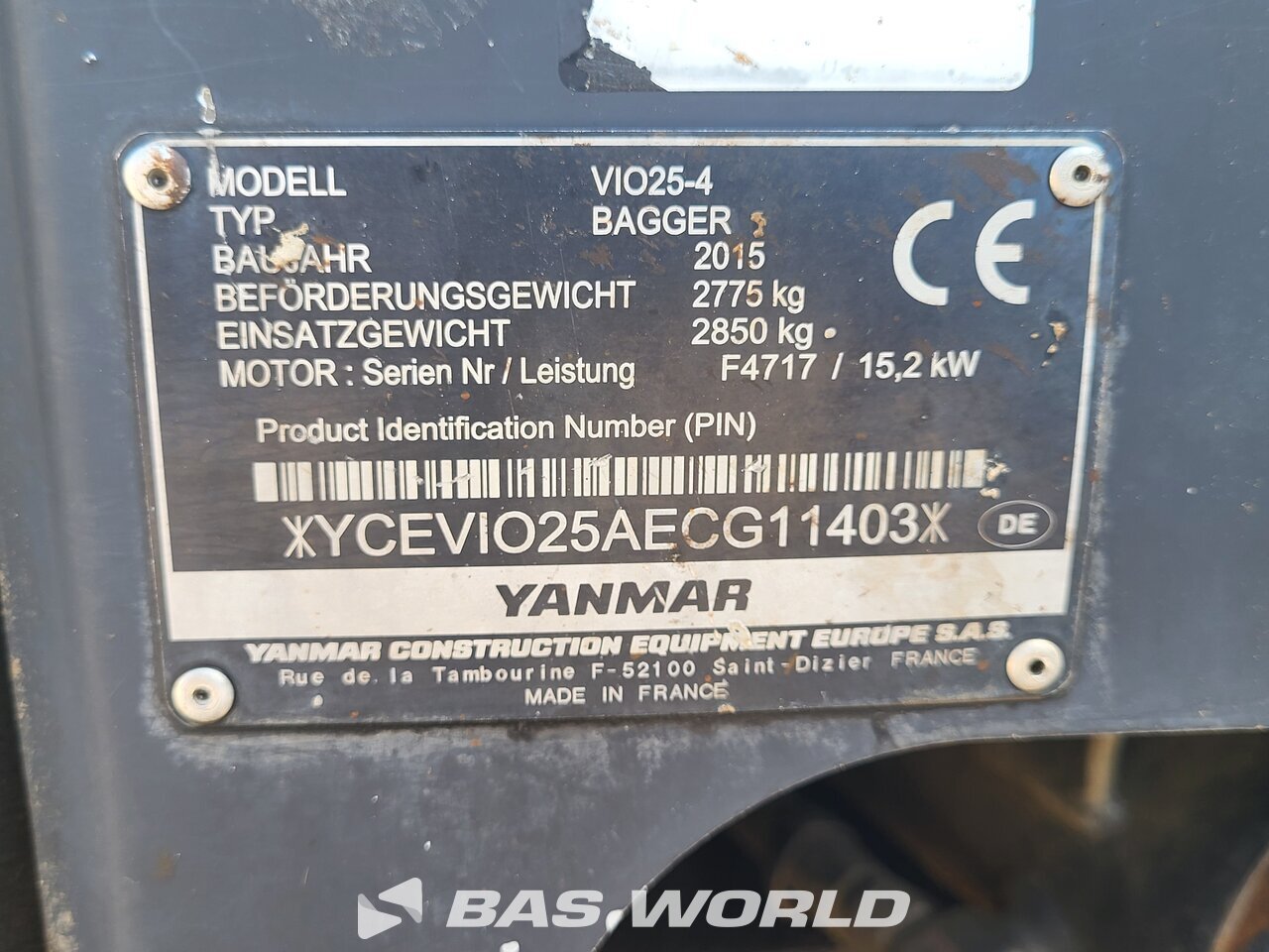 Other : Yanmar VIO25-4 Mini pelle <10t