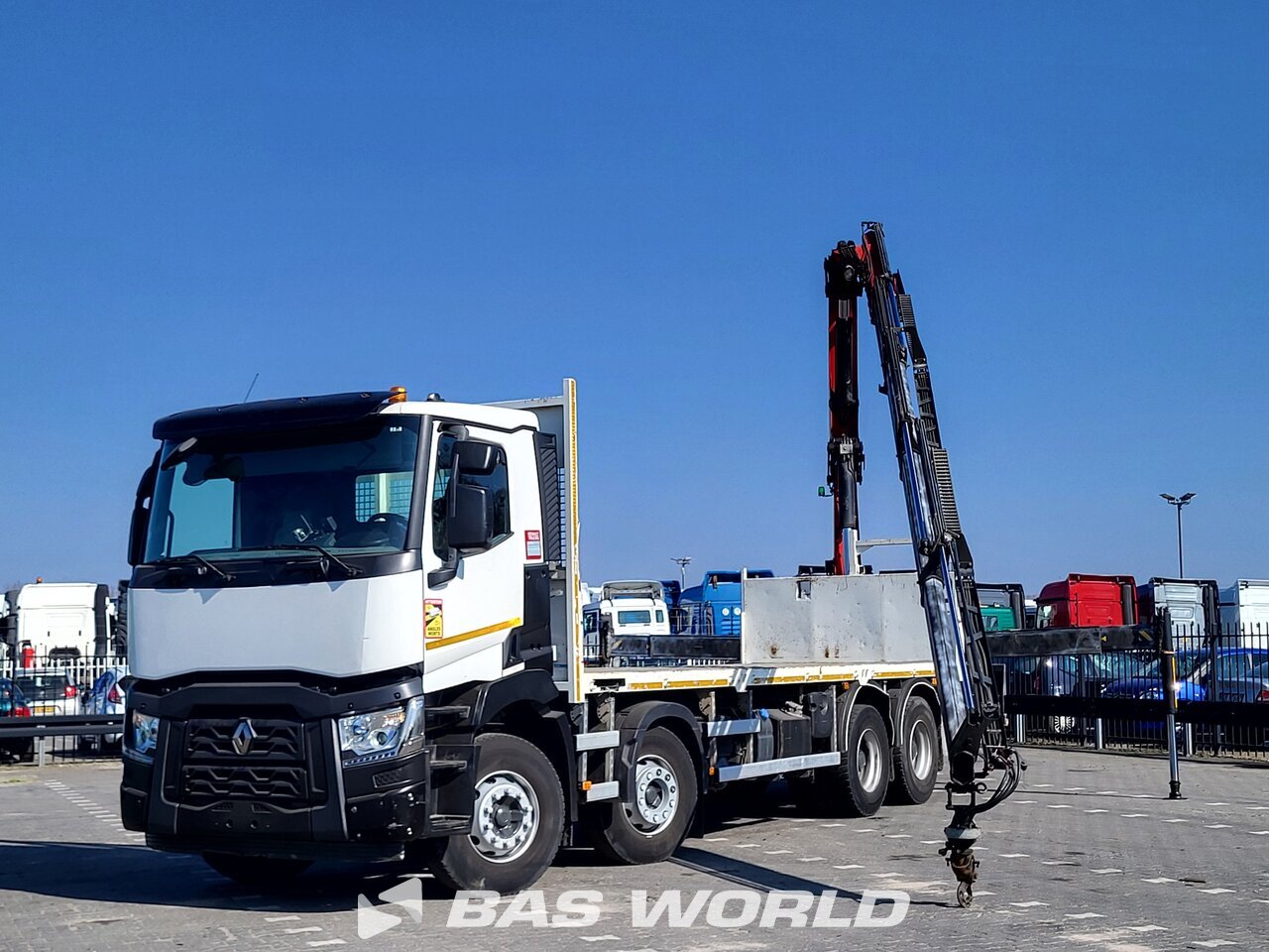 Hydraulics : Renault C 430 8X4 Regnault Camion plateaux