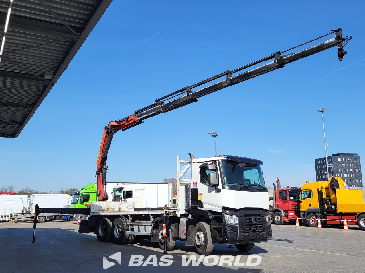 Superstructure : Renault C 430 8X4 Eebrun Camion plateaux