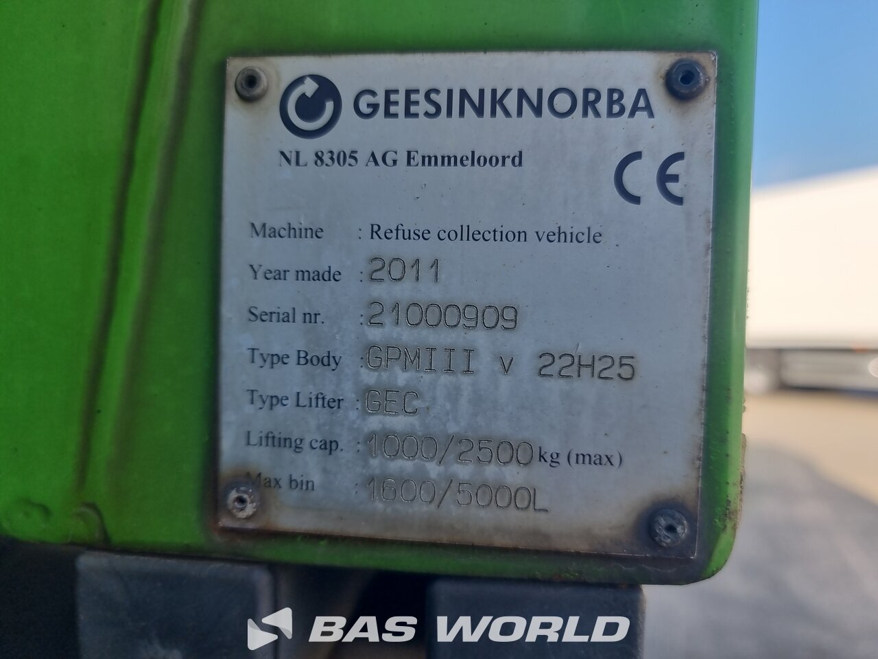 Other : Scania P280 6X2 Geesink Norba Type: GPMIII v 22H25 GEC Camion d'ordures
