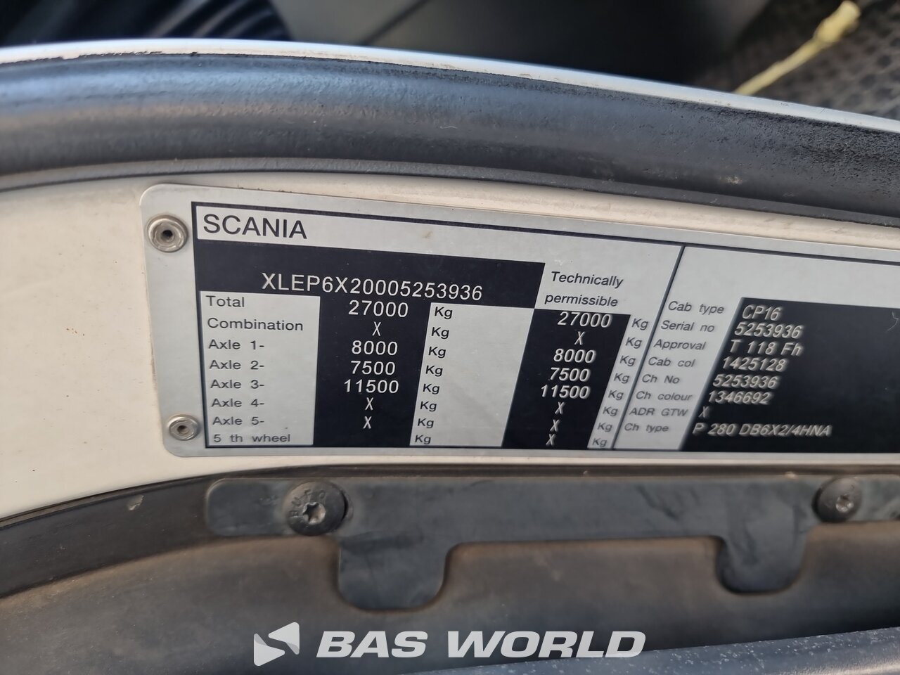 Other : Scania P280 6X2 Geesink Norba Type: GPMIII v 22H25 GEC Camion d'ordures