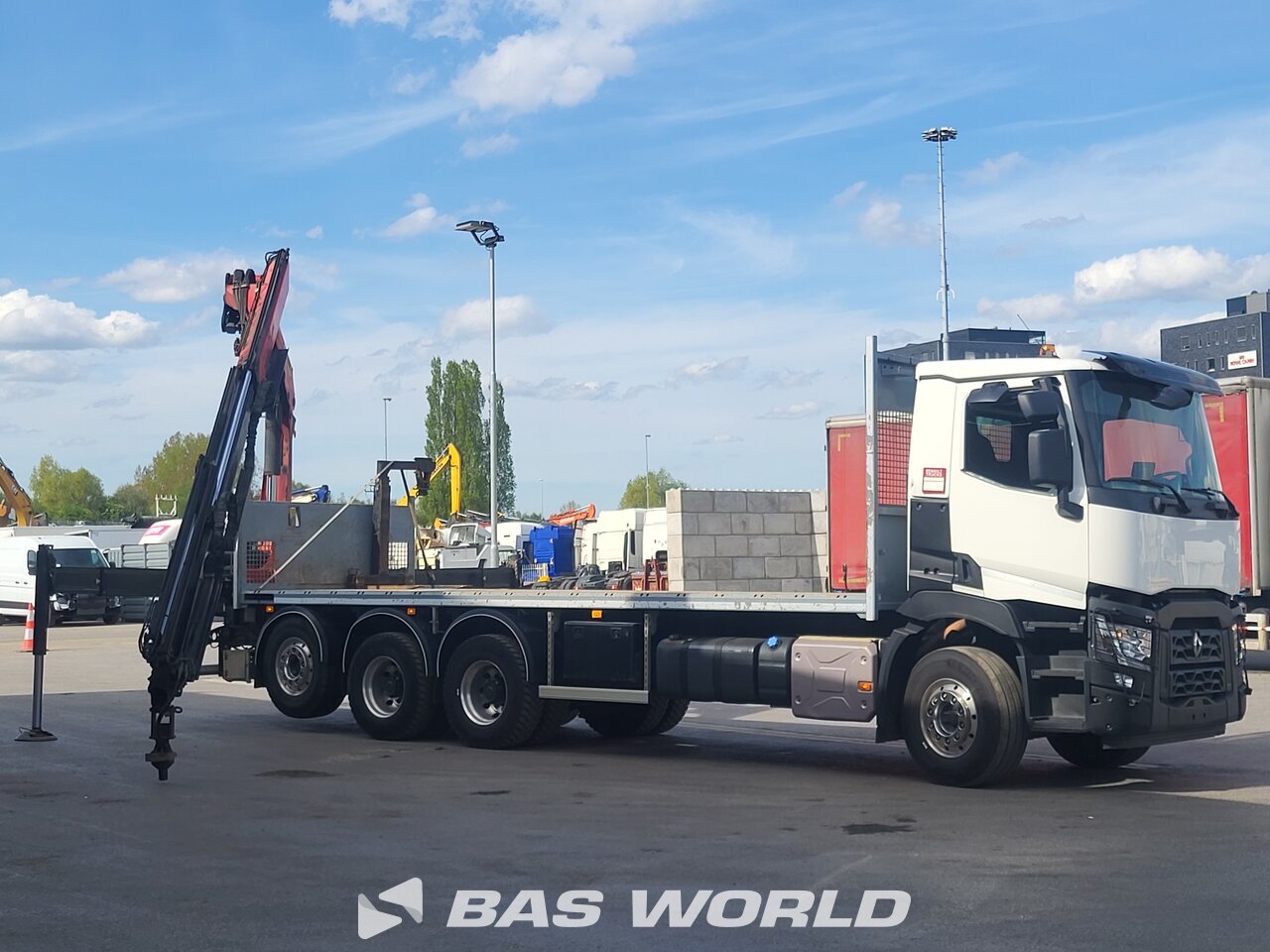 Other : Renault C 480 8X4 CARIDRO Camion plateaux
