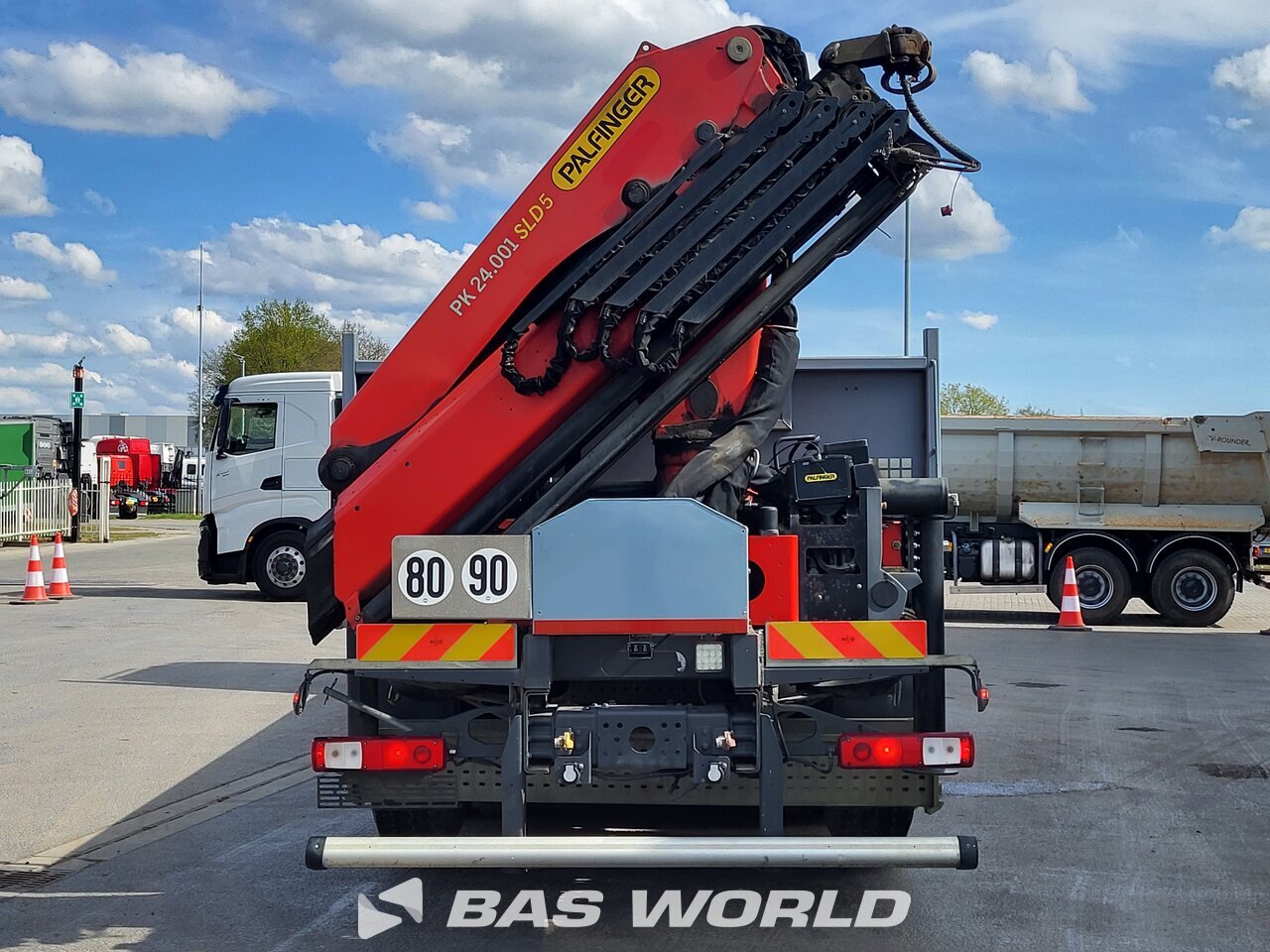 Other : Renault C 480 8X4 CARIDRO Camion plateaux