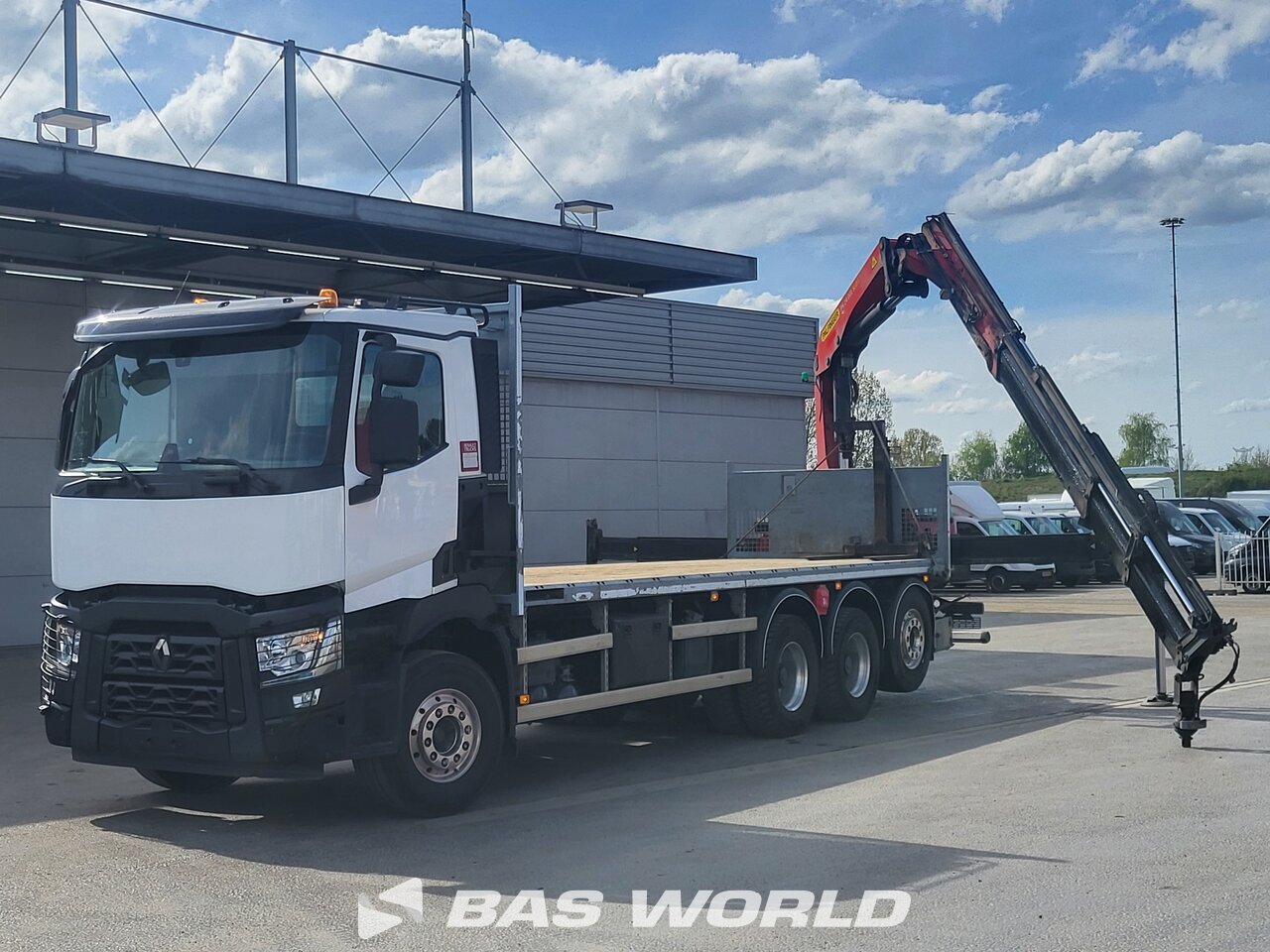 Other : Renault C 480 8X4 CARIDRO Camion plateaux