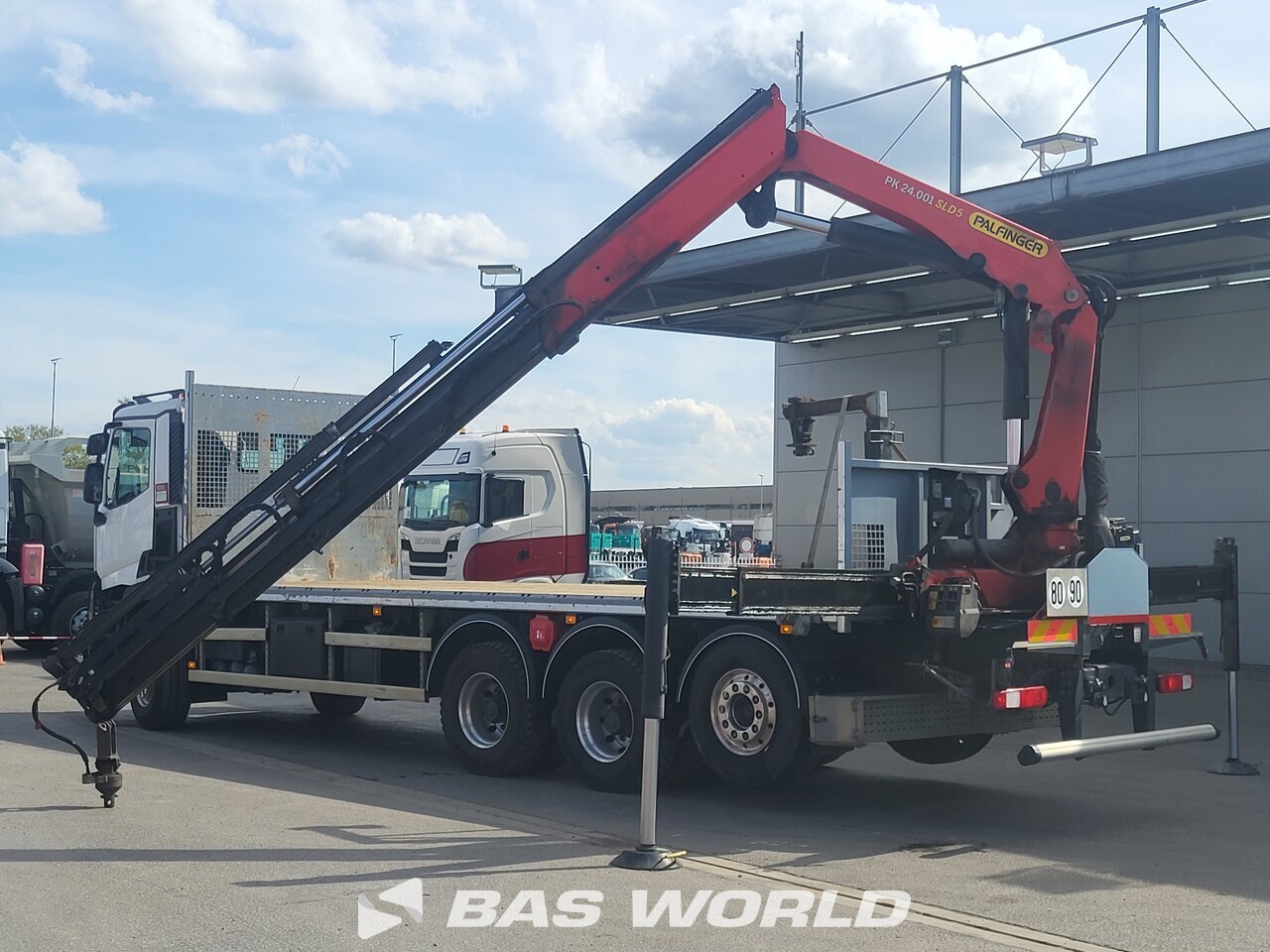 Other : Renault C 480 8X4 CARIDRO Camion plateaux