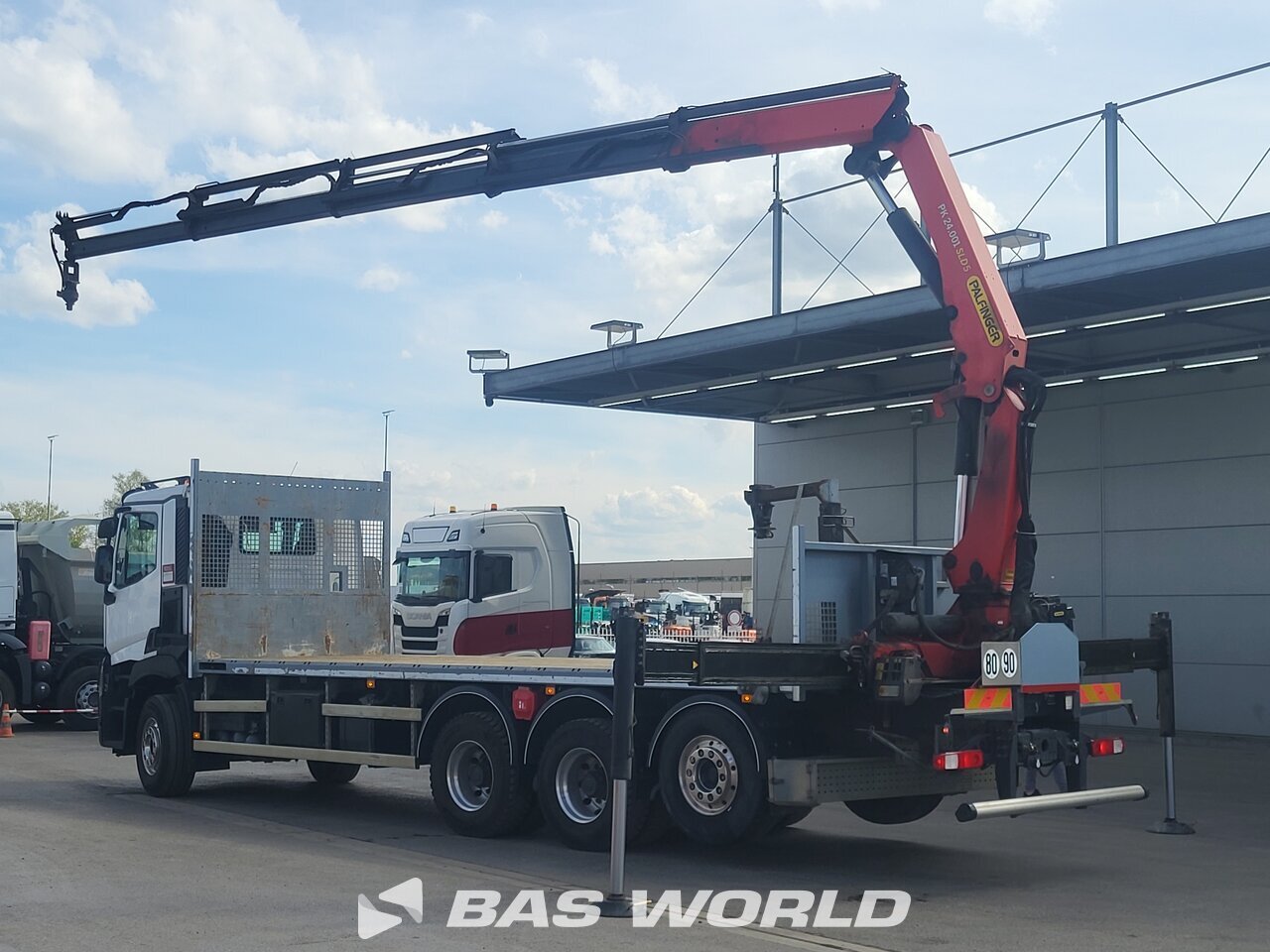 Other : Renault C 480 8X4 CARIDRO Camion plateaux