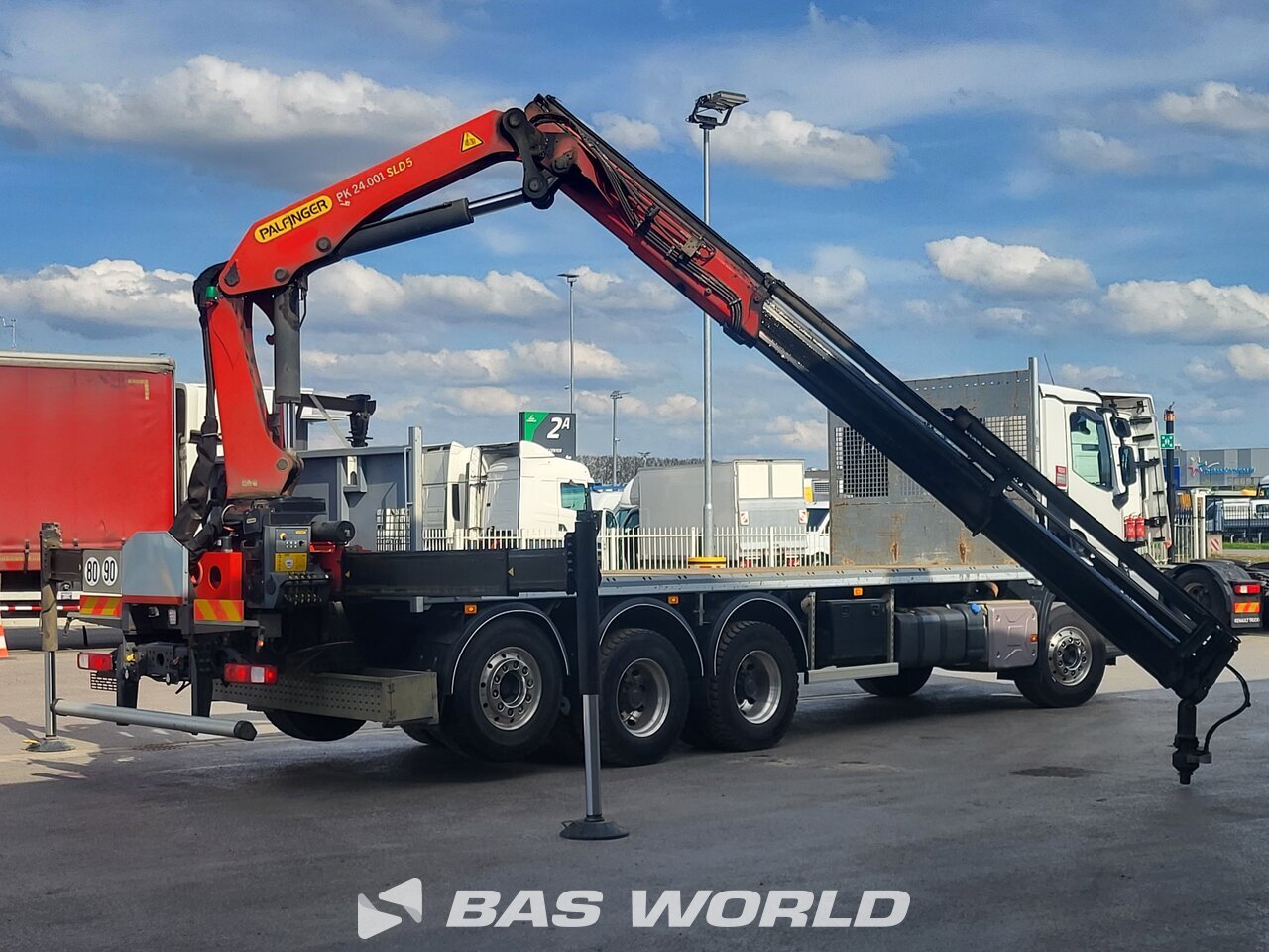 Other : Renault C 480 8X4 CARIDRO Camion plateaux