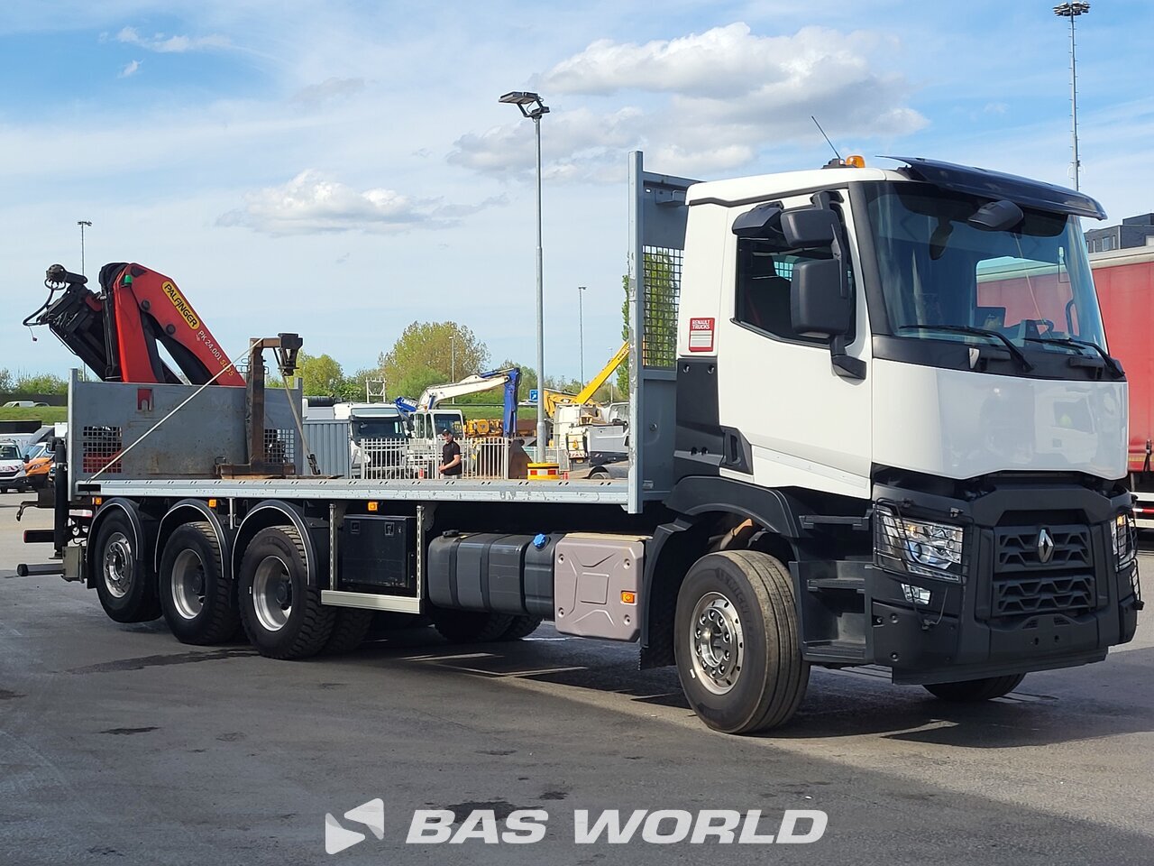 Other : Renault C 480 8X4 CARIDRO Camion plateaux