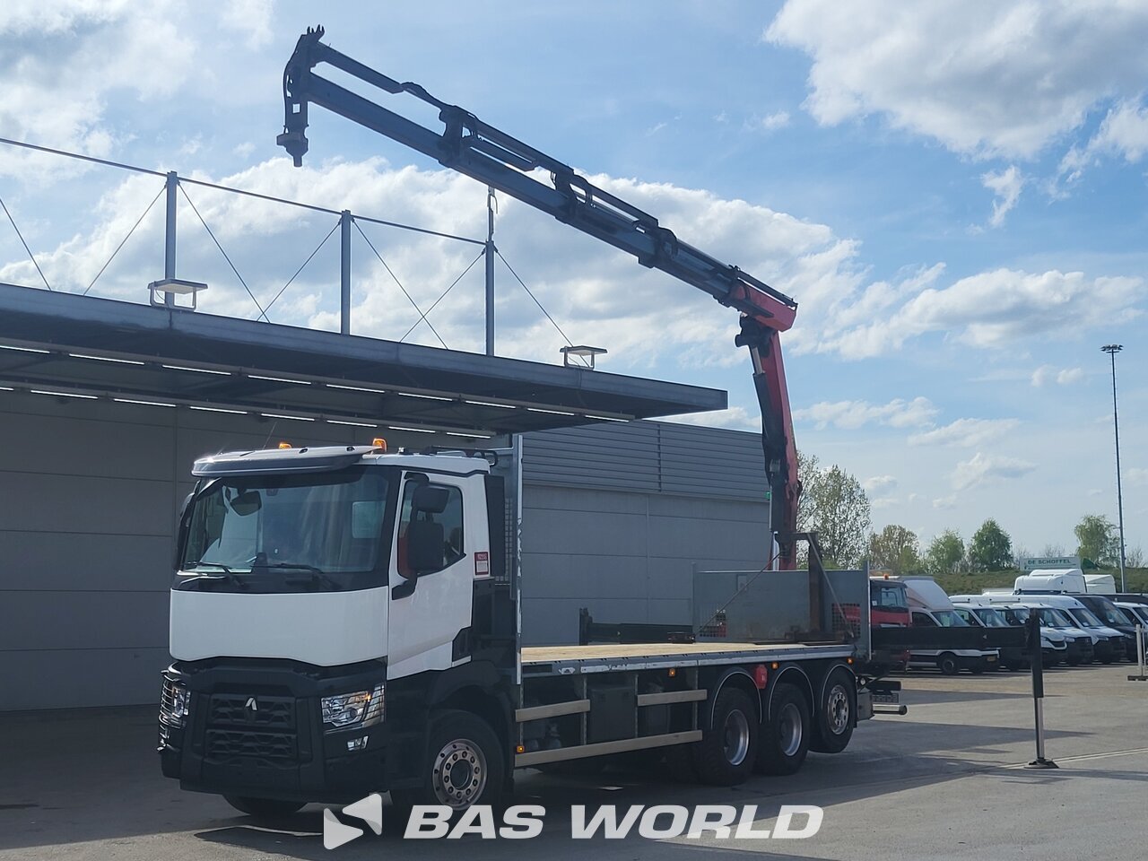 Other : Renault C 480 8X4 CARIDRO Camion plateaux