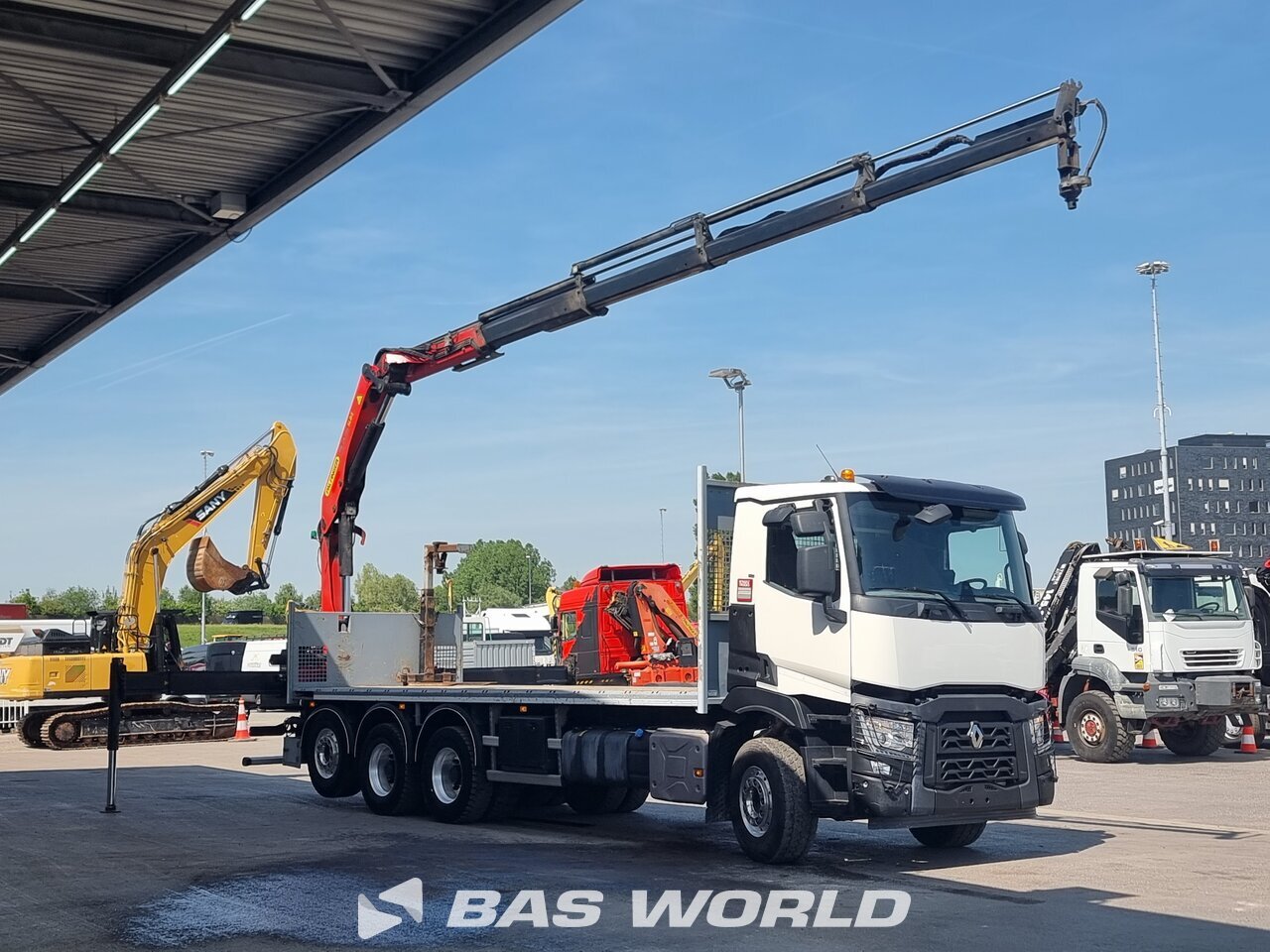 Other : Renault C 480 8X4 CARIDRO Camion plateaux