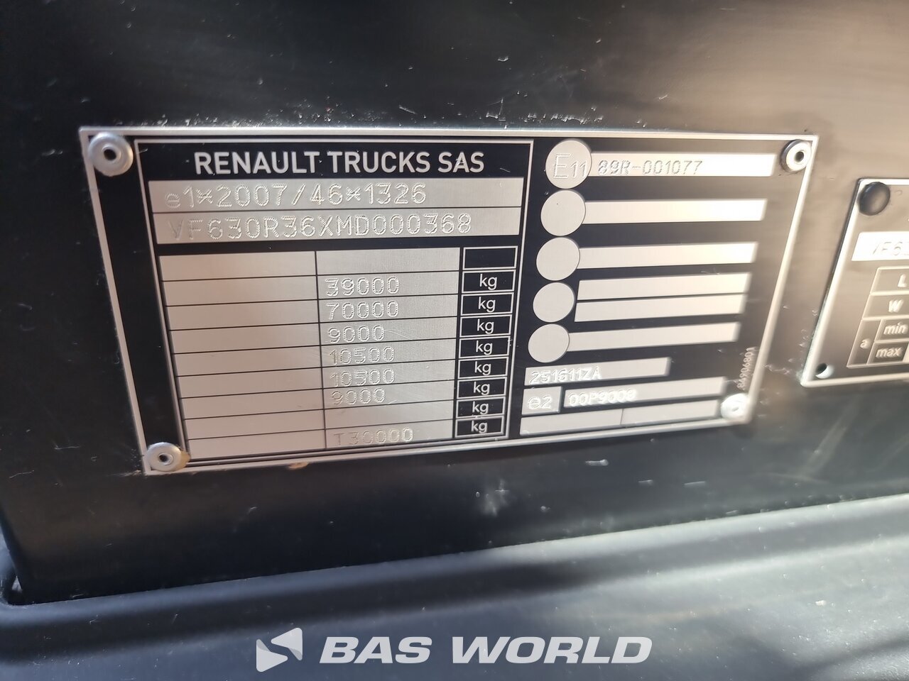 Other : Renault C 480 8X4 CARIDRO Camion plateaux