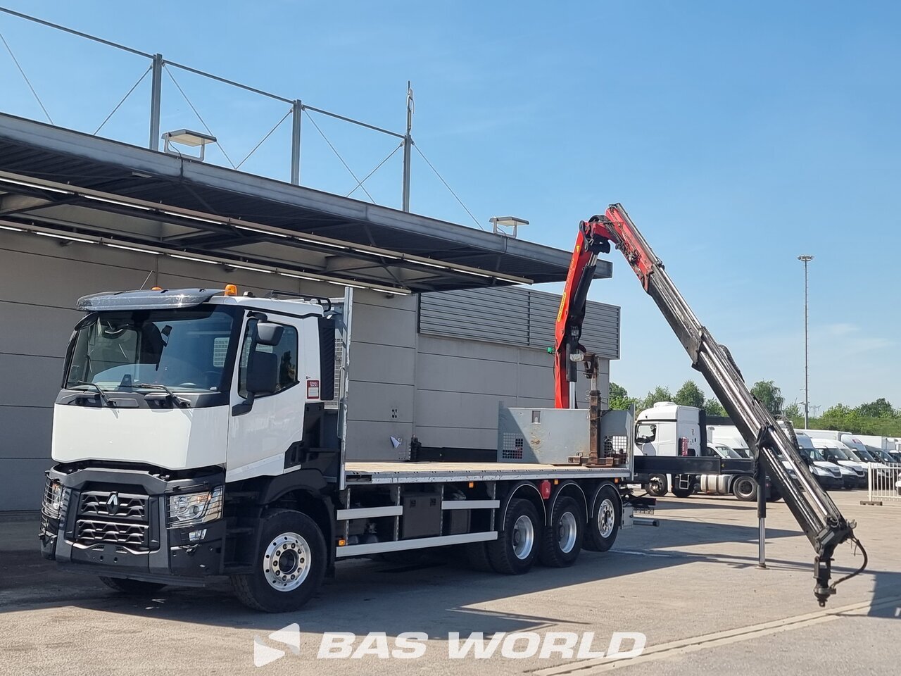 Other : Renault C 480 8X4 CARIDRO Camion plateaux