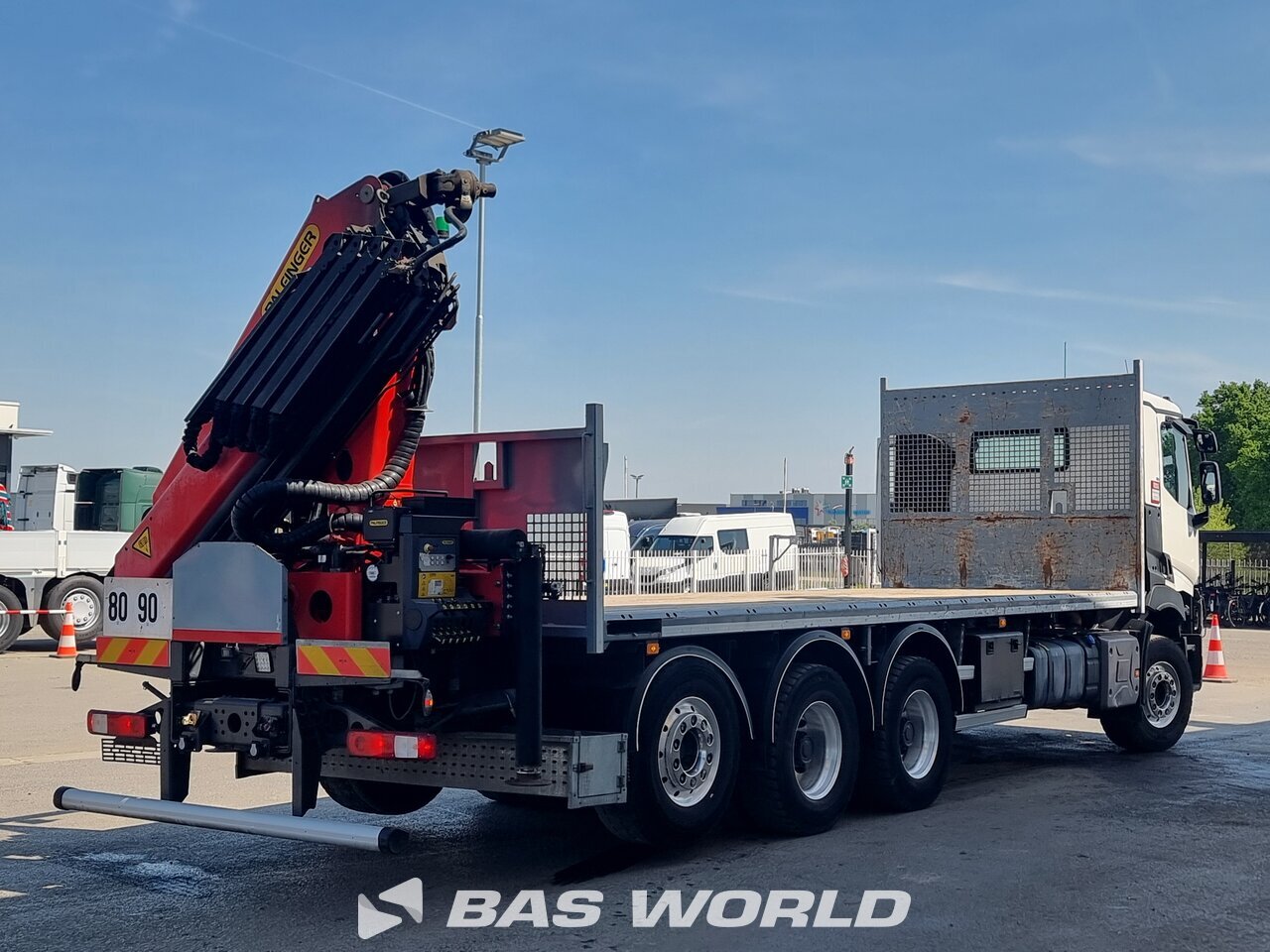 Other : Renault C 480 8X4 CARIDRO Camion plateaux