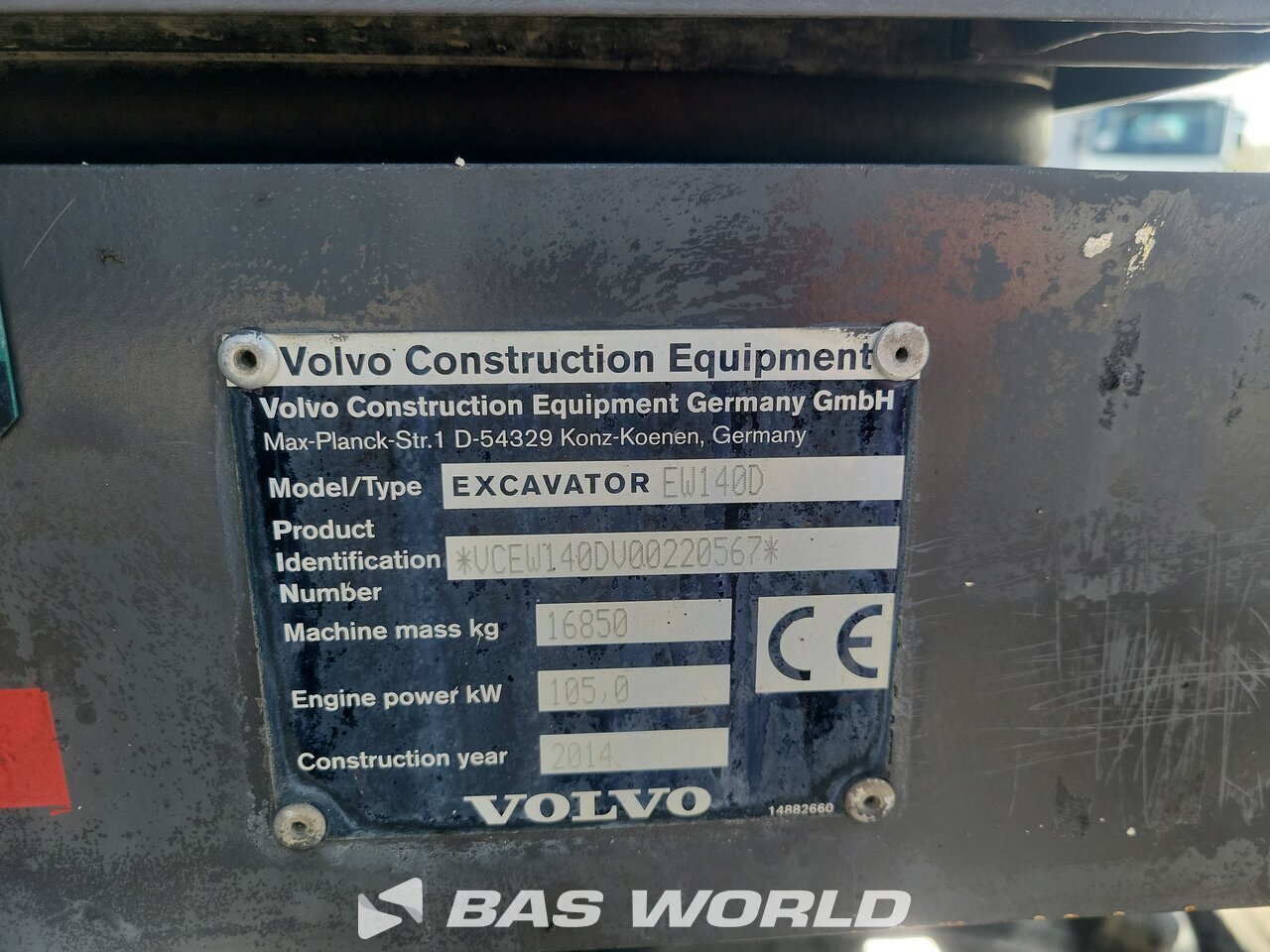 Other : Volvo EW140 D Pelle sur pneus