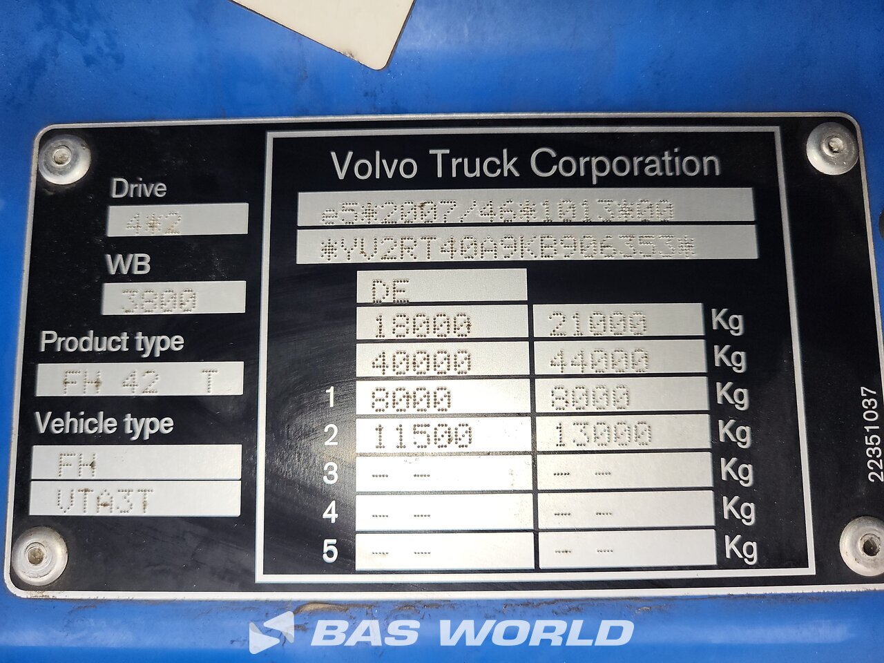 Other : Volvo FH 500 4X2 Tracteur routier