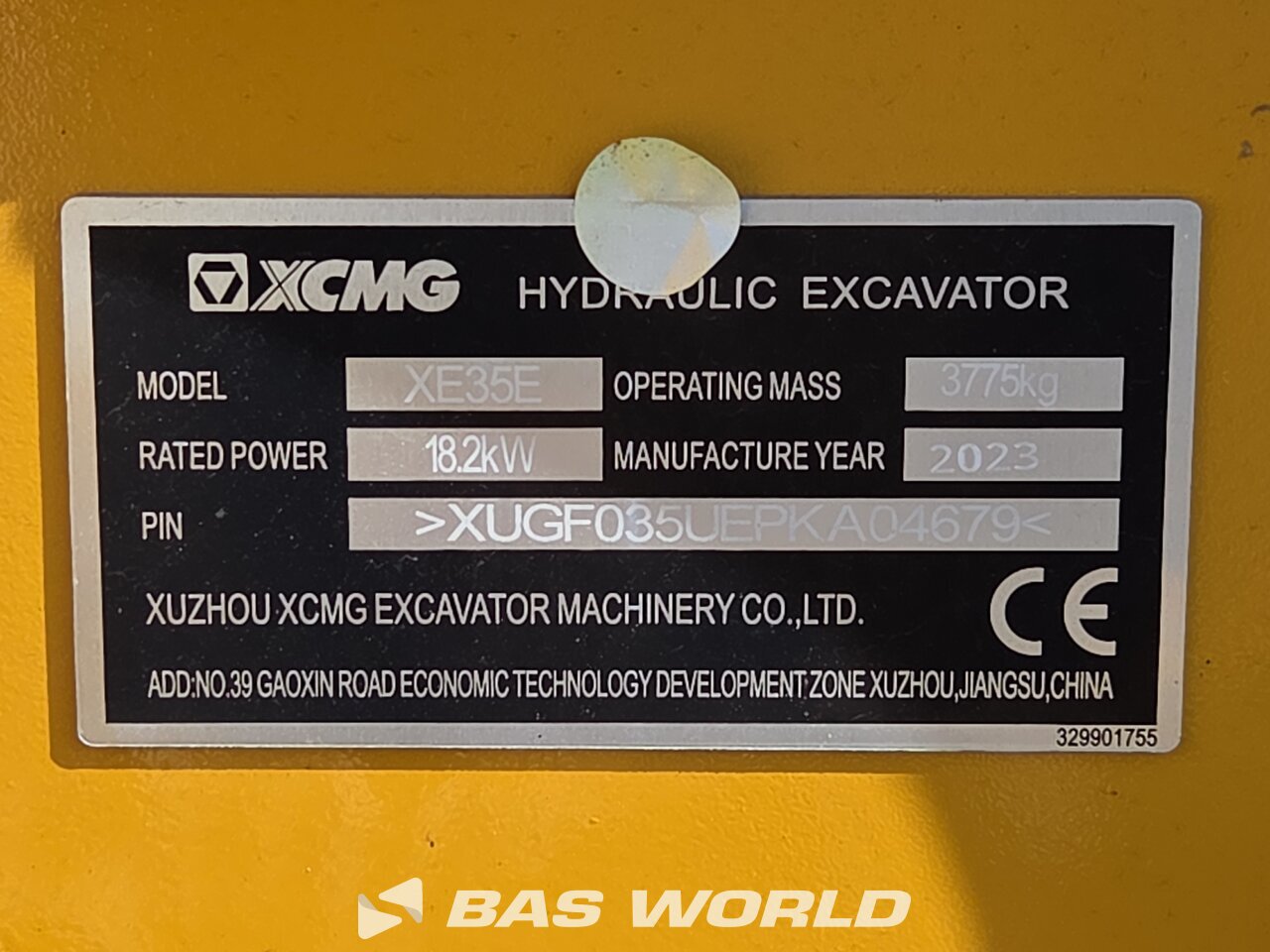 Other : XCMG XE35 E Mini bager <10t