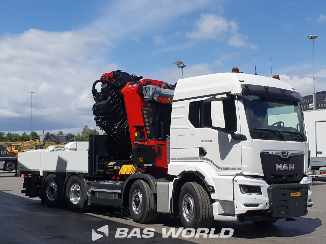 Other : MAN TGS 35.520 8X4 Palfinger Camion plateaux
