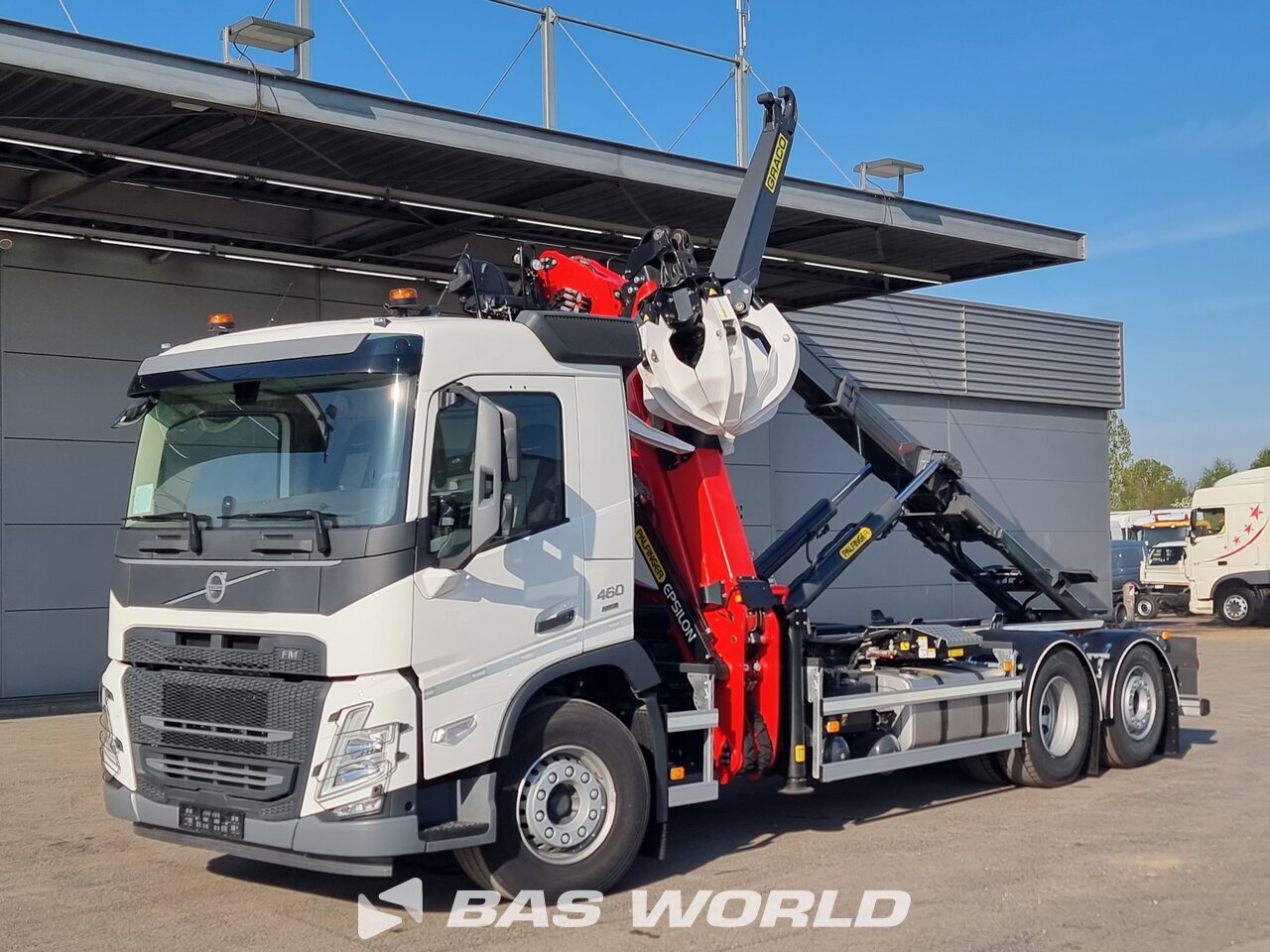 Front left : Volvo FM 460 6X2 Palfinger type: PHT20SLD5 camion à bras