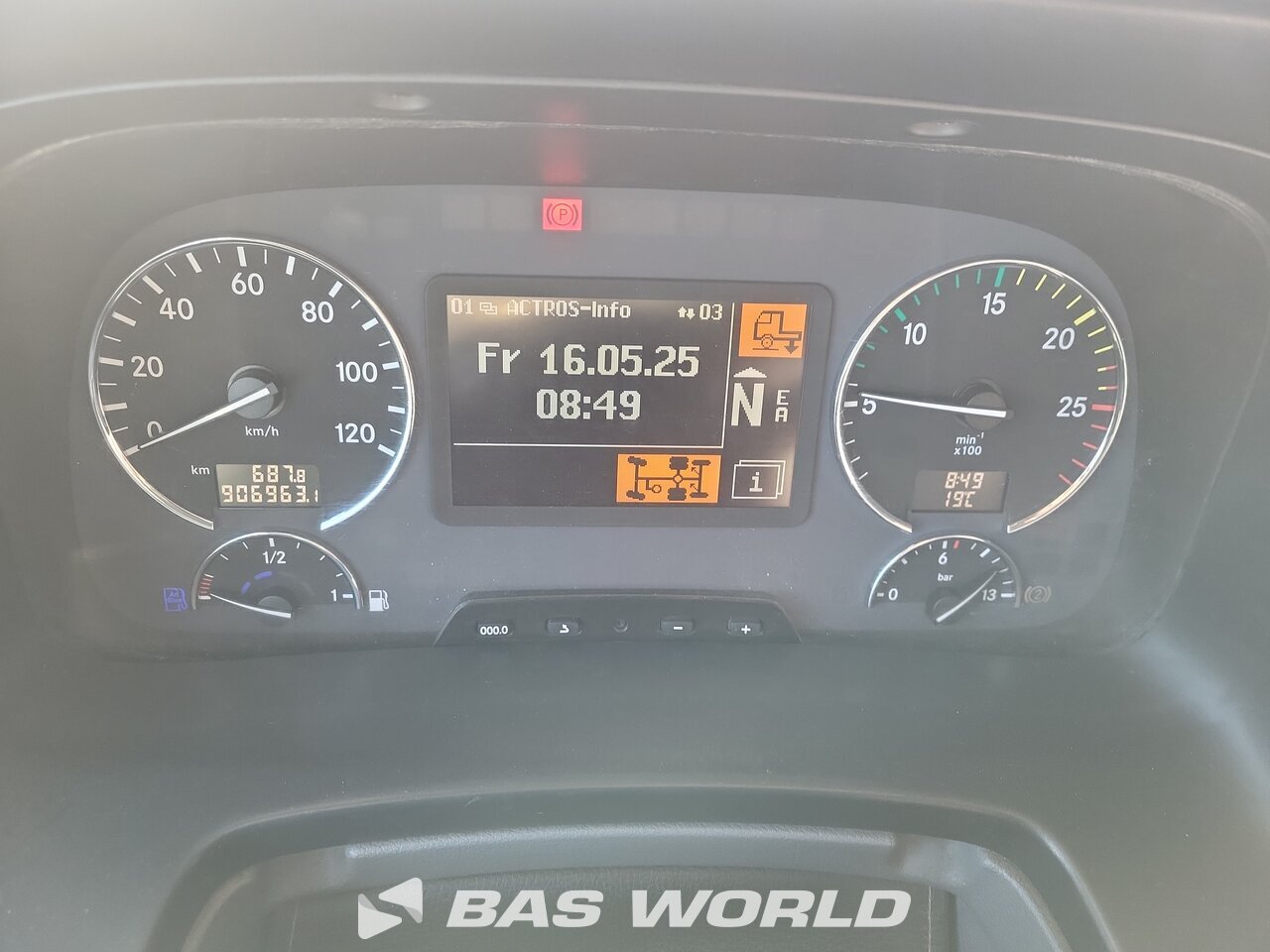 Other : Mercedes Actros 2544 6X2 Camion plateaux
