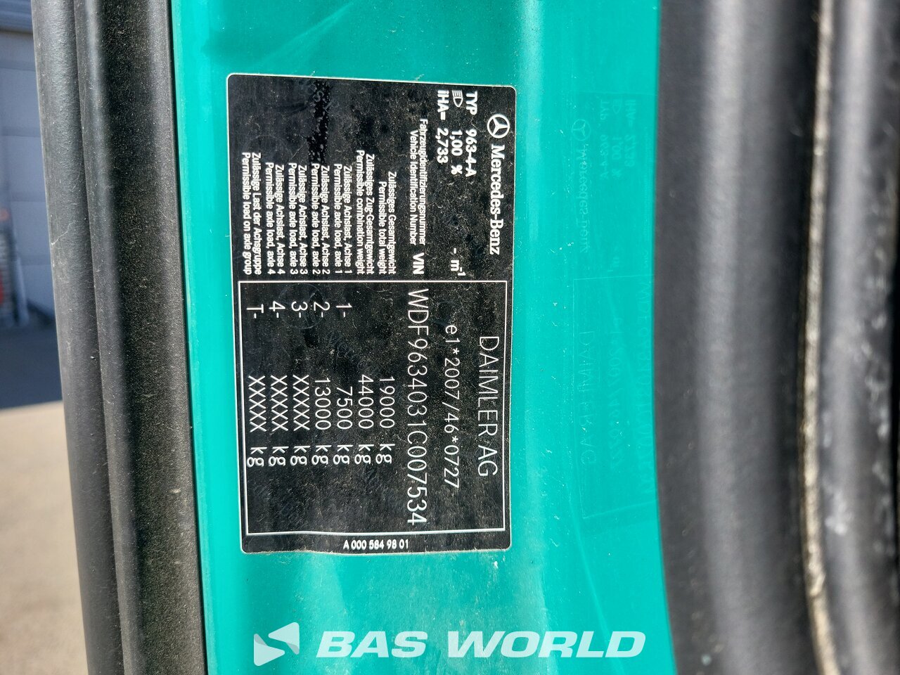 Other : Mercedes Actros 1843 4X2 Tracteur routier
