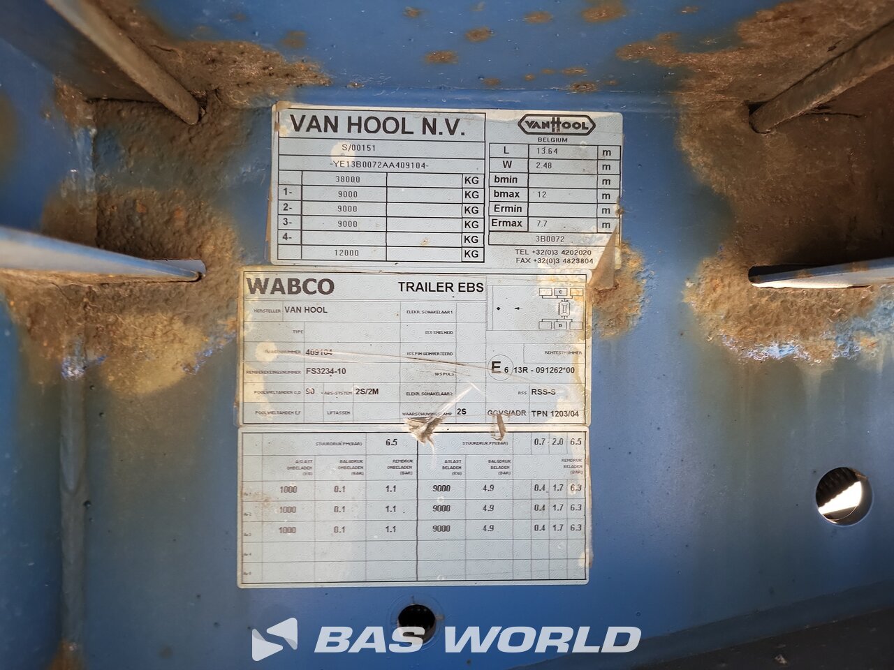 Other : Van Hool Semi-remorques rideaux coulissants