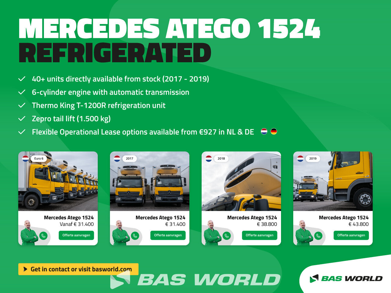 Other : Mercedes Atego 1524 Kyl kylbil