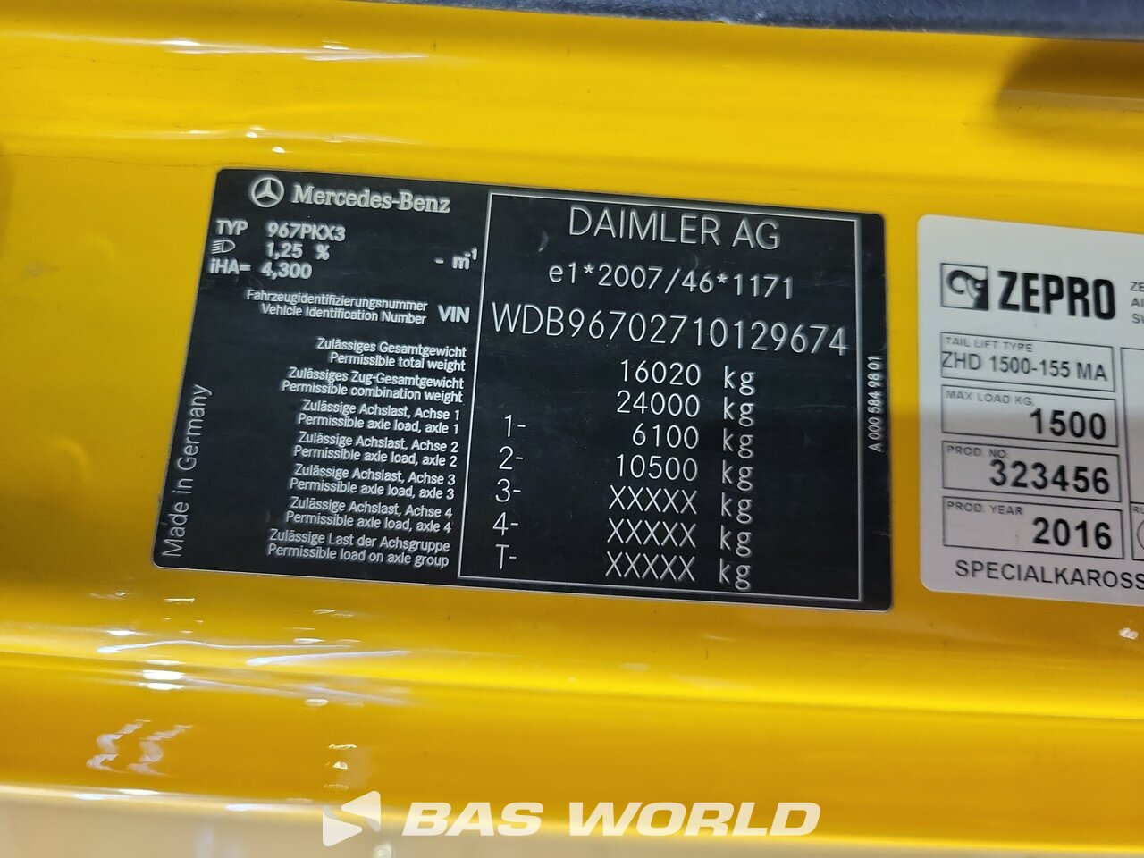 Other : Mercedes Atego 1524 Chłodnicza ciężarówka