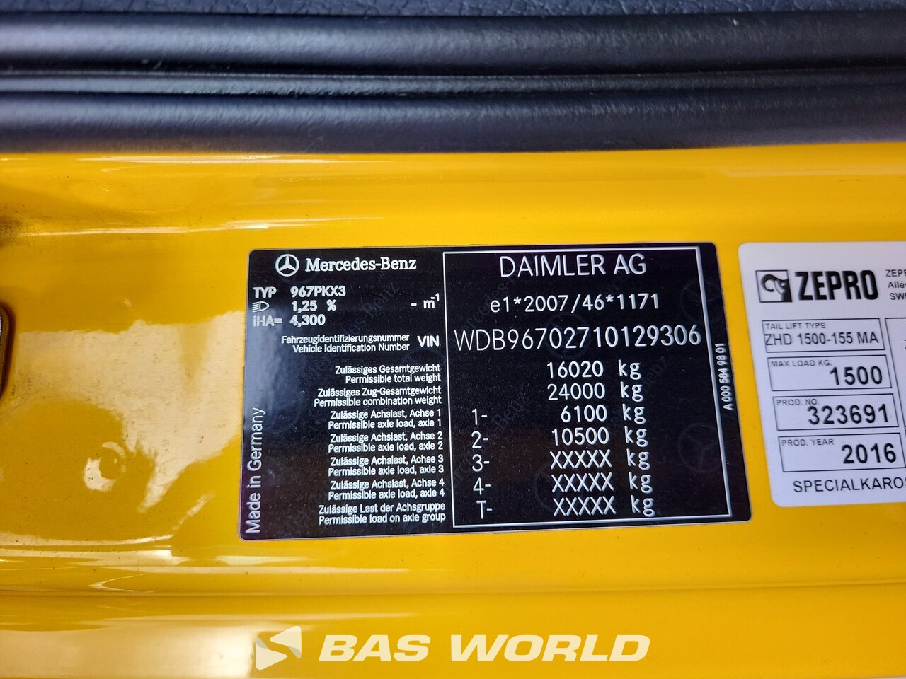 Other : Mercedes Atego 1524 Kyl kylbil