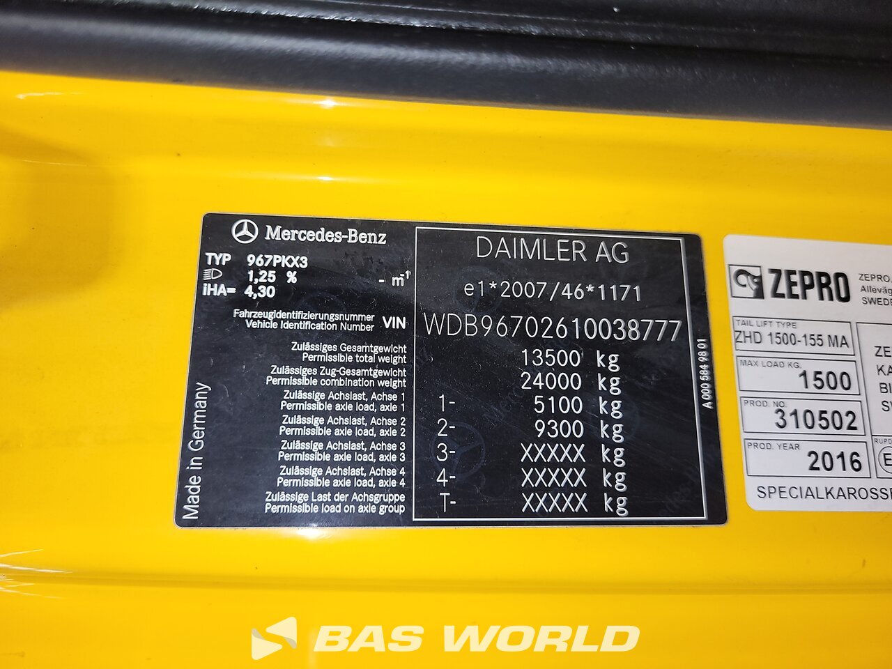 Other : Mercedes Atego 1324 Kyl kylbil