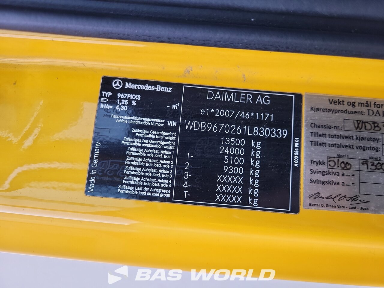 Other : Mercedes Atego 1324 Kyl kylbil