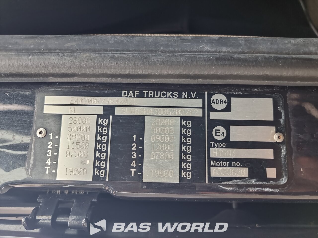 Other : DAF XF 480 6X2 VDL Type: S-30-6400 camion à bras