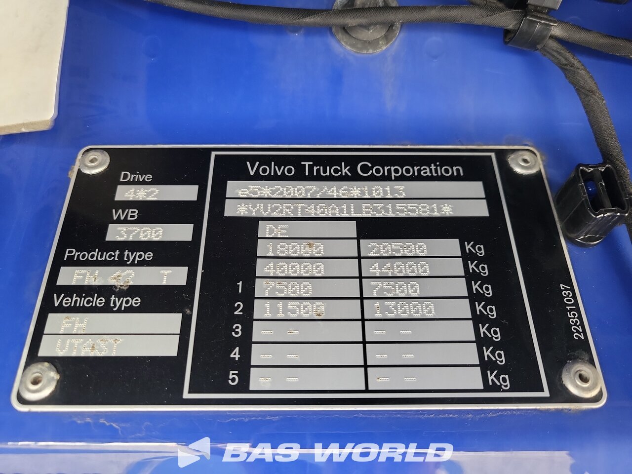 Other : Volvo FH 500 4X2 Tracteur routier