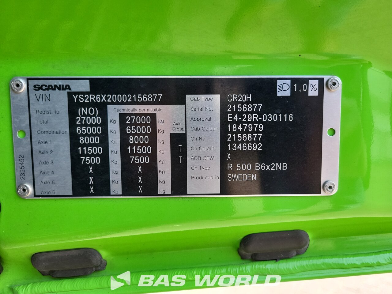 Other : Scania R500 6X2 Camion à Caisse Mobile