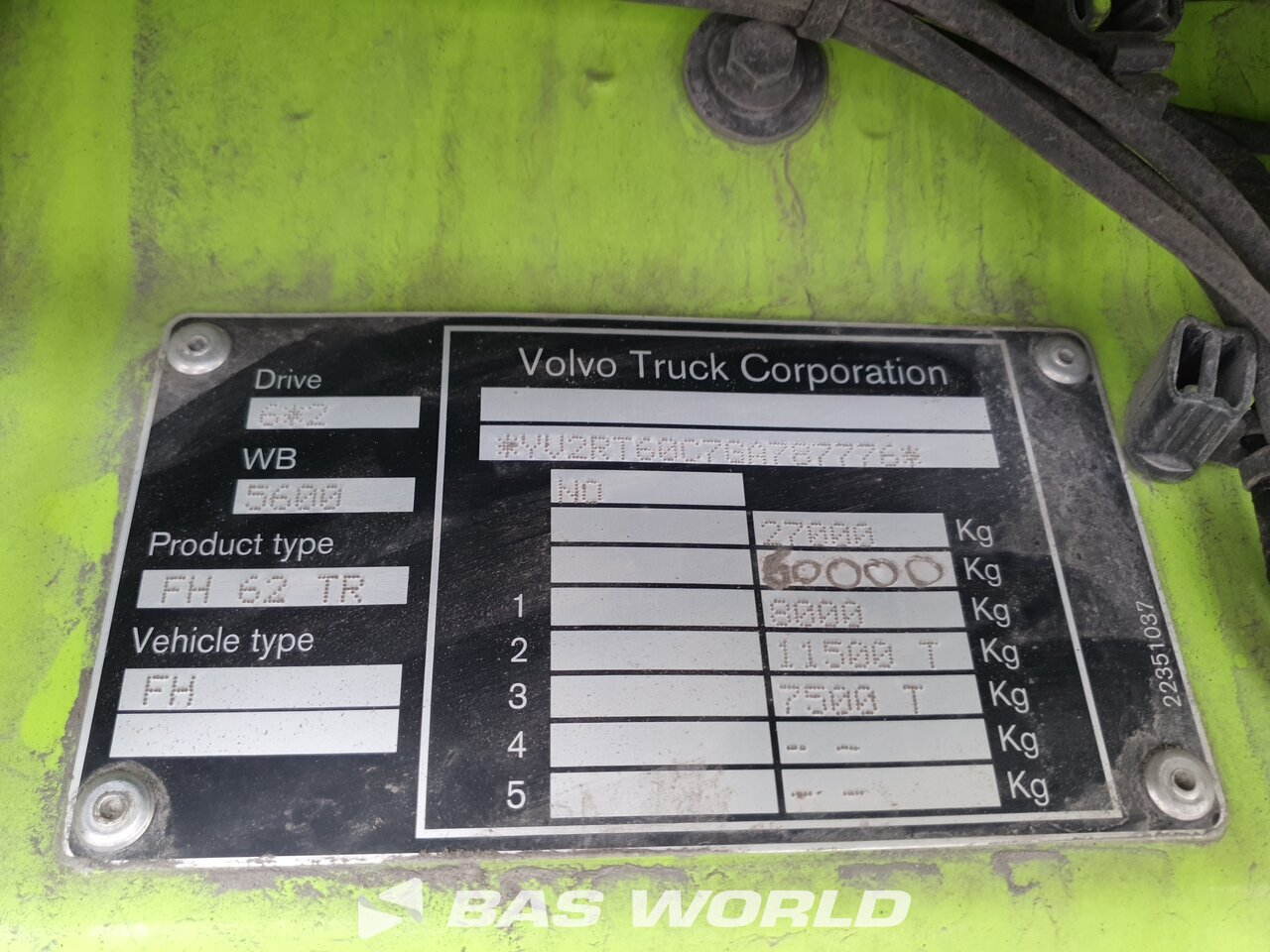 Other : Volvo FH 540 6X2 Camion plateaux