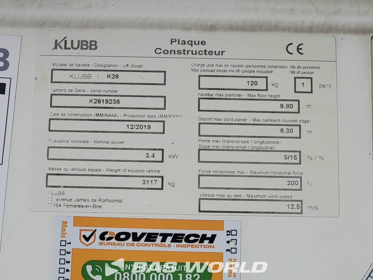 Other : Iveco Daily 35S14 Plateforme de travail hydraulique