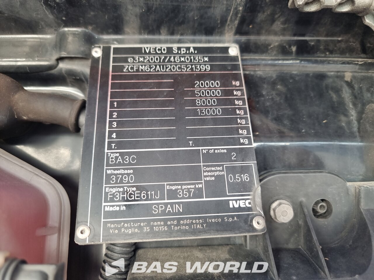 Other : Iveco S-Way 490 4X2 Tracteur routier
