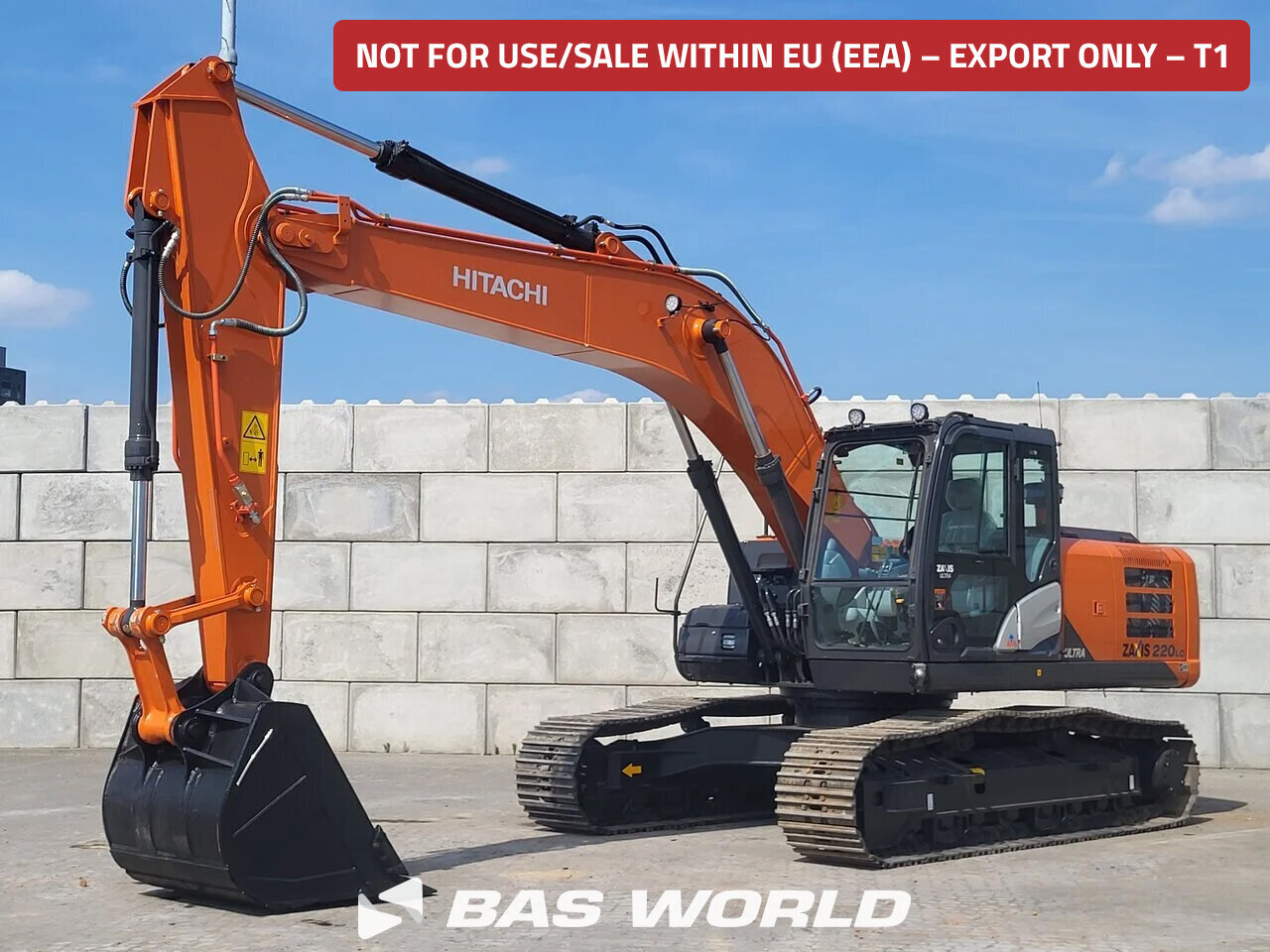 Front left : Hitachi ZX220 LC-5G Pelle sur chenilles