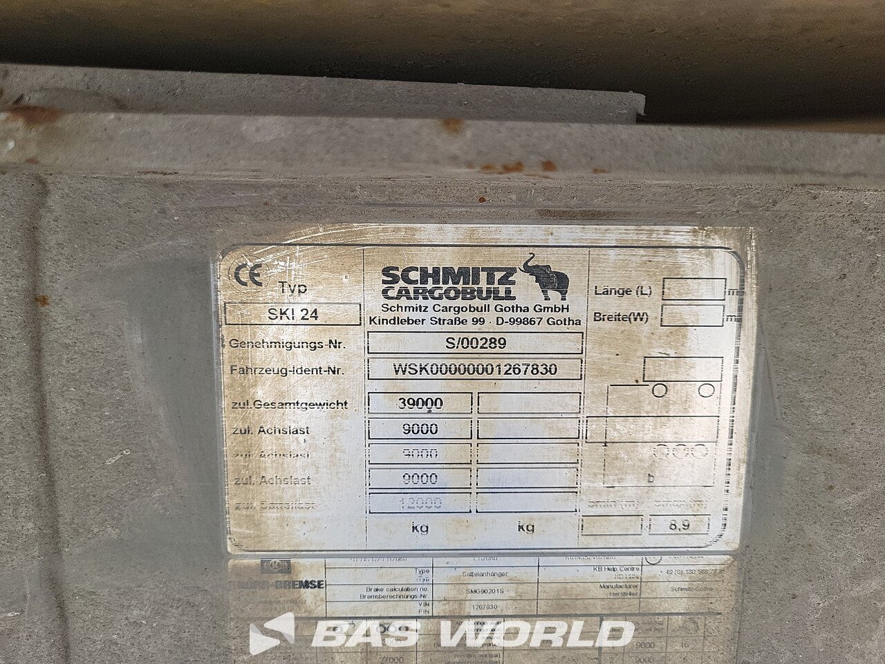 Other : Schmitz Semi-remorque Benne