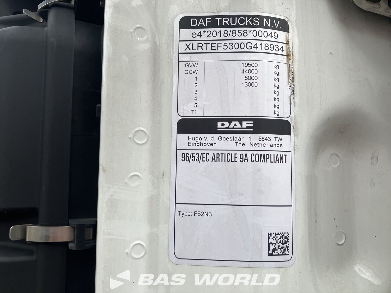 Other : DAF XF 480 4X2 Tracteur routier