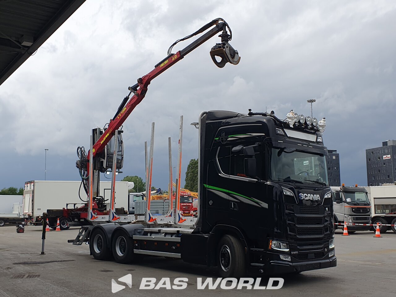 Other : Scania S650 6X4 OP hoglunds type: Timmerbil Grumier