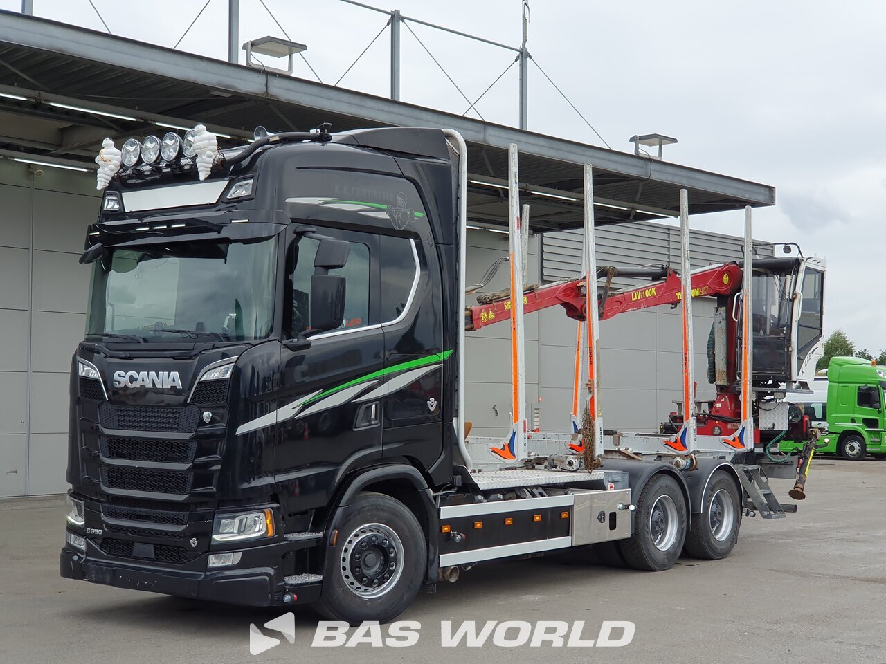 Other : Scania S650 6X4 OP hoglunds type: Timmerbil Grumier