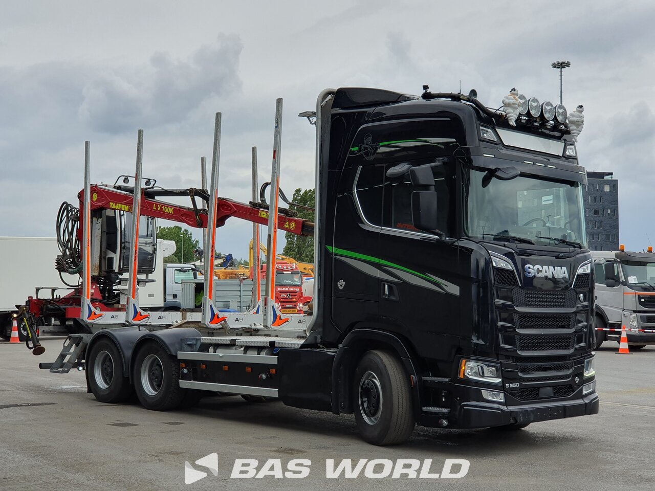 Other : Scania S650 6X4 OP hoglunds type: Timmerbil Grumier