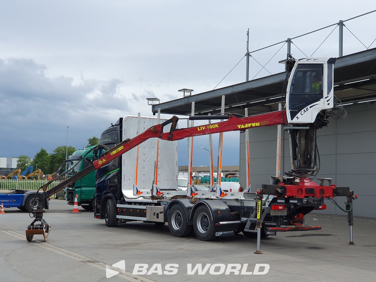Other : Scania S650 6X4 OP hoglunds type: Timmerbil Grumier