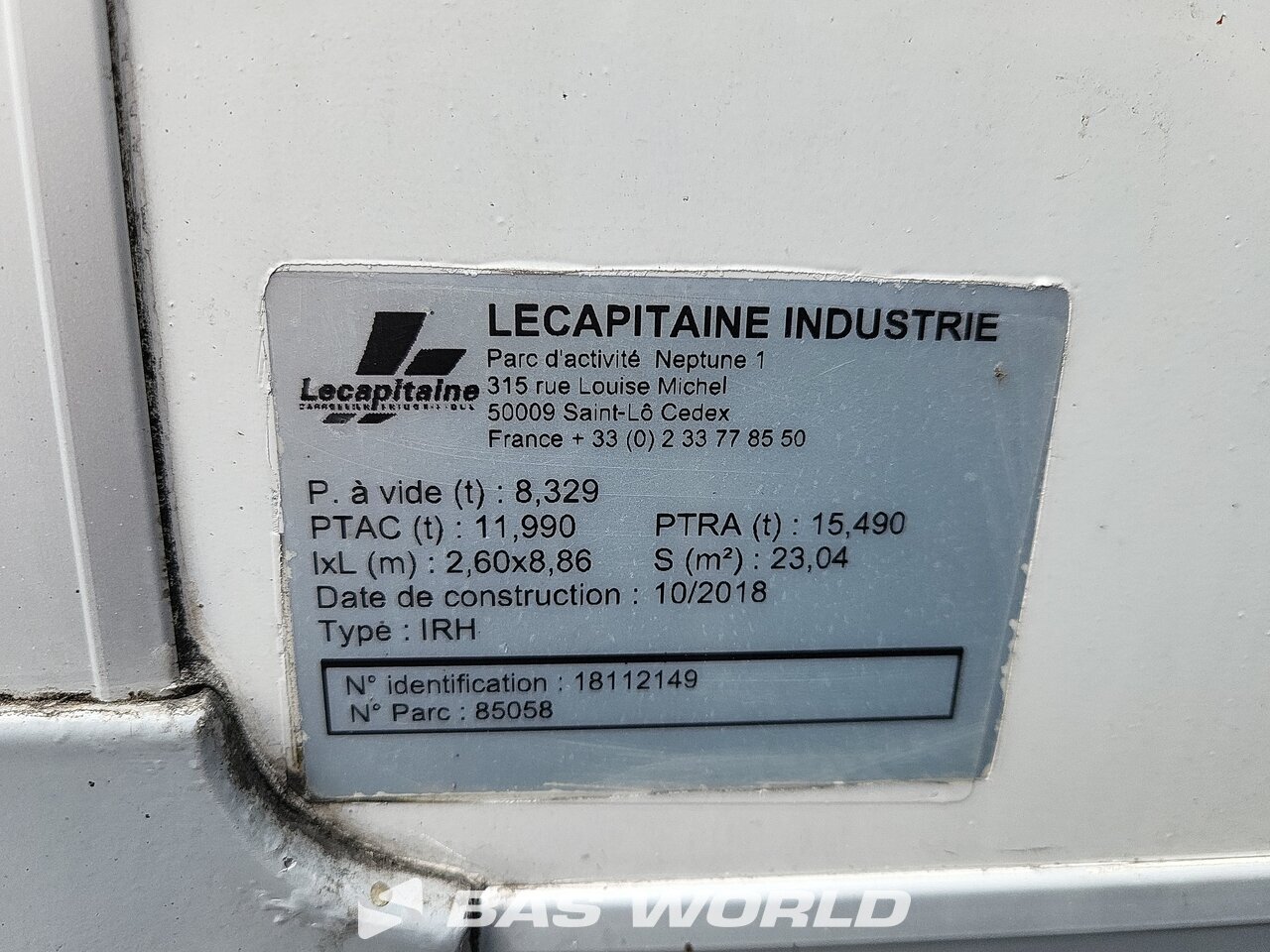 Other : Iveco Eurocargo 120-190 4X2 Lecapitaine Type: IRH Camion frigorifique
